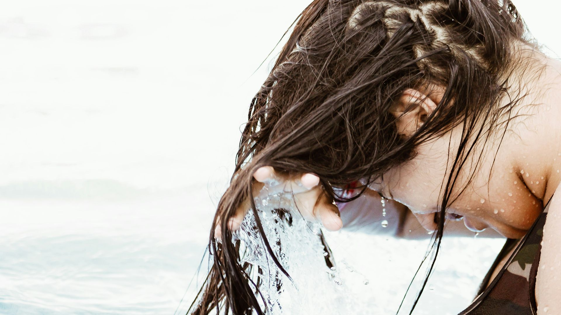 woman in body of water