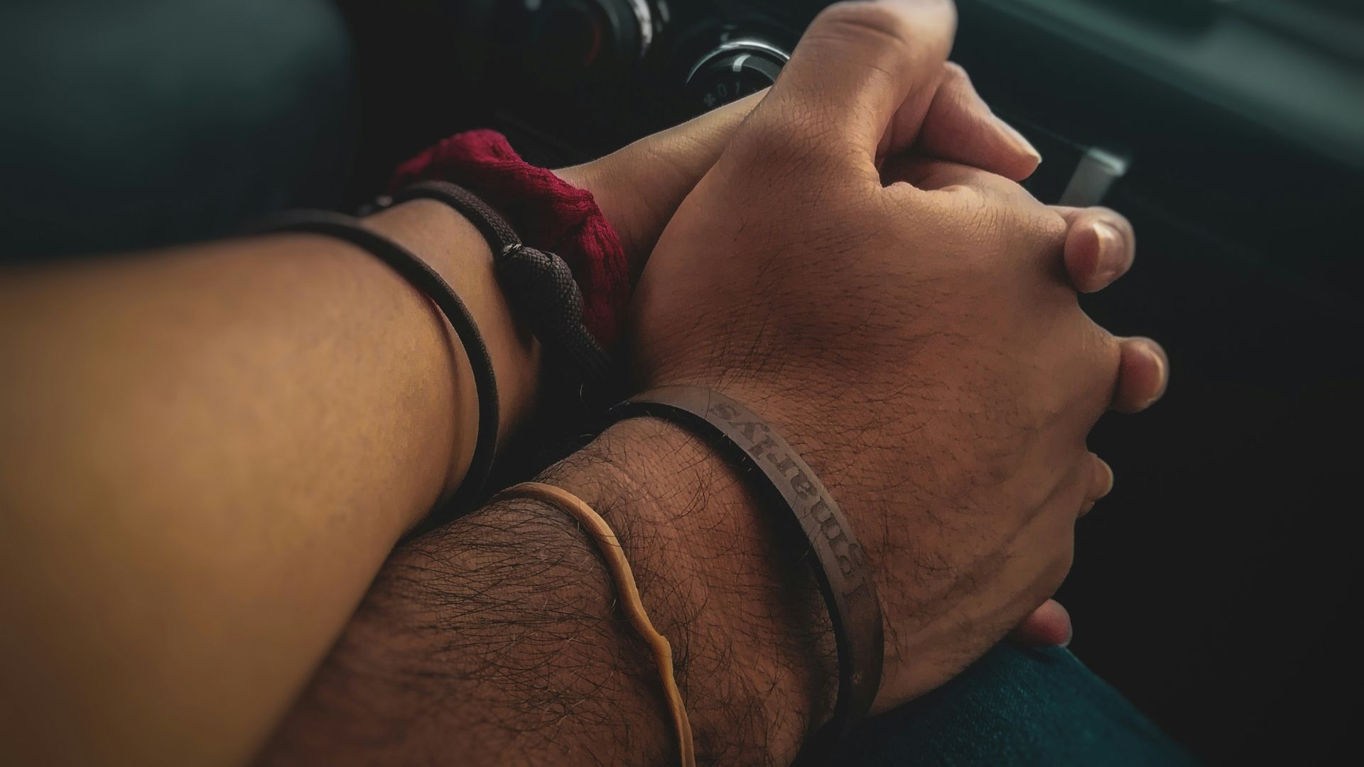 people holding hands together