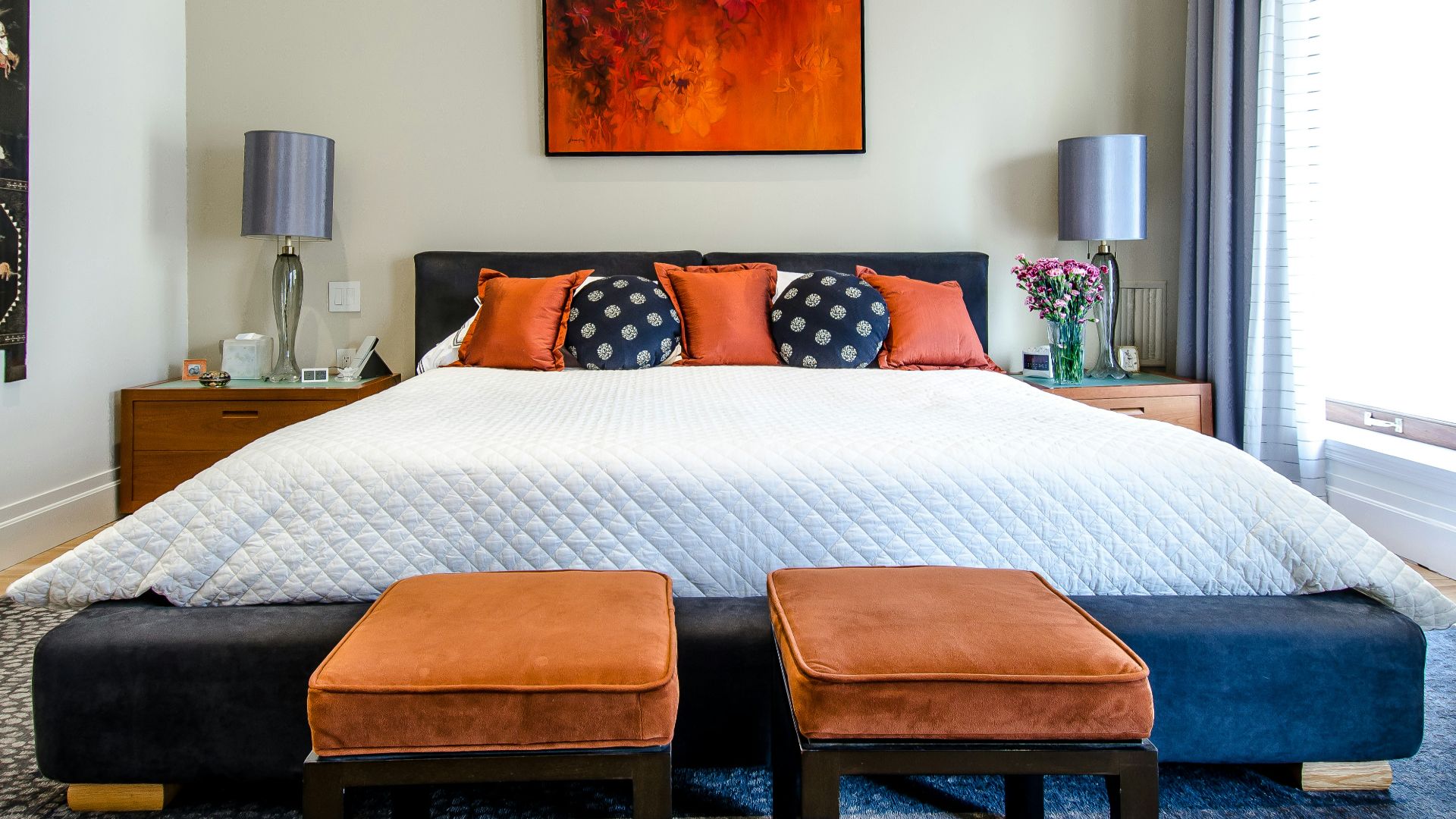 quilted white comforter