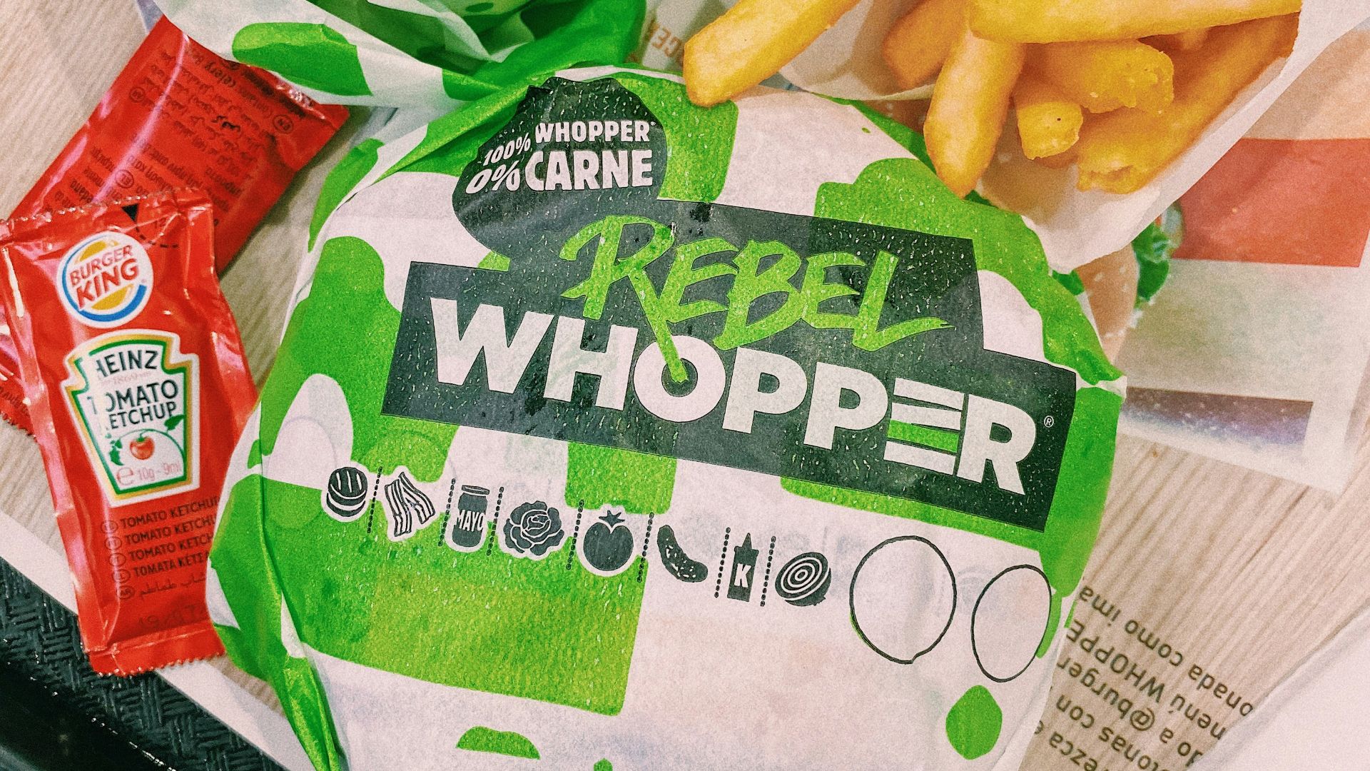 rebel whopper burger and ries