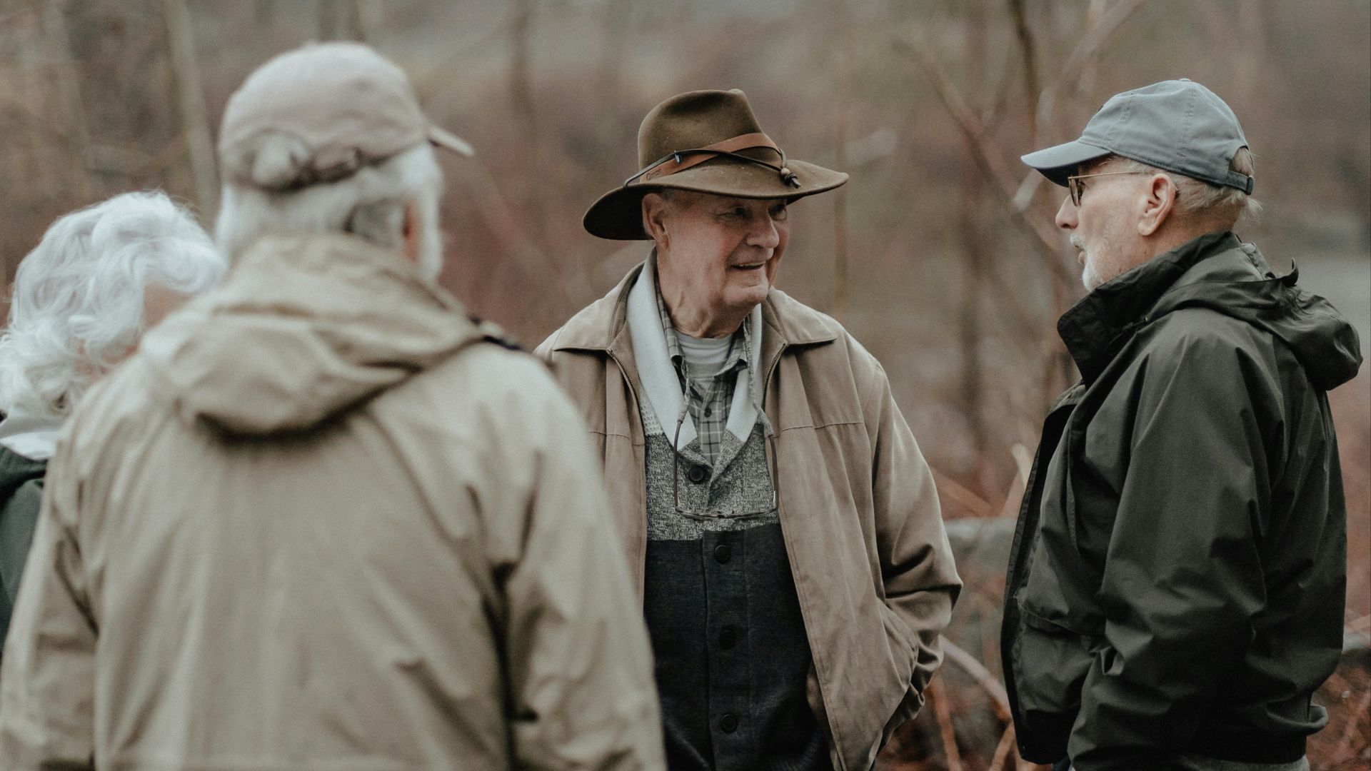a group of people standing next to each other