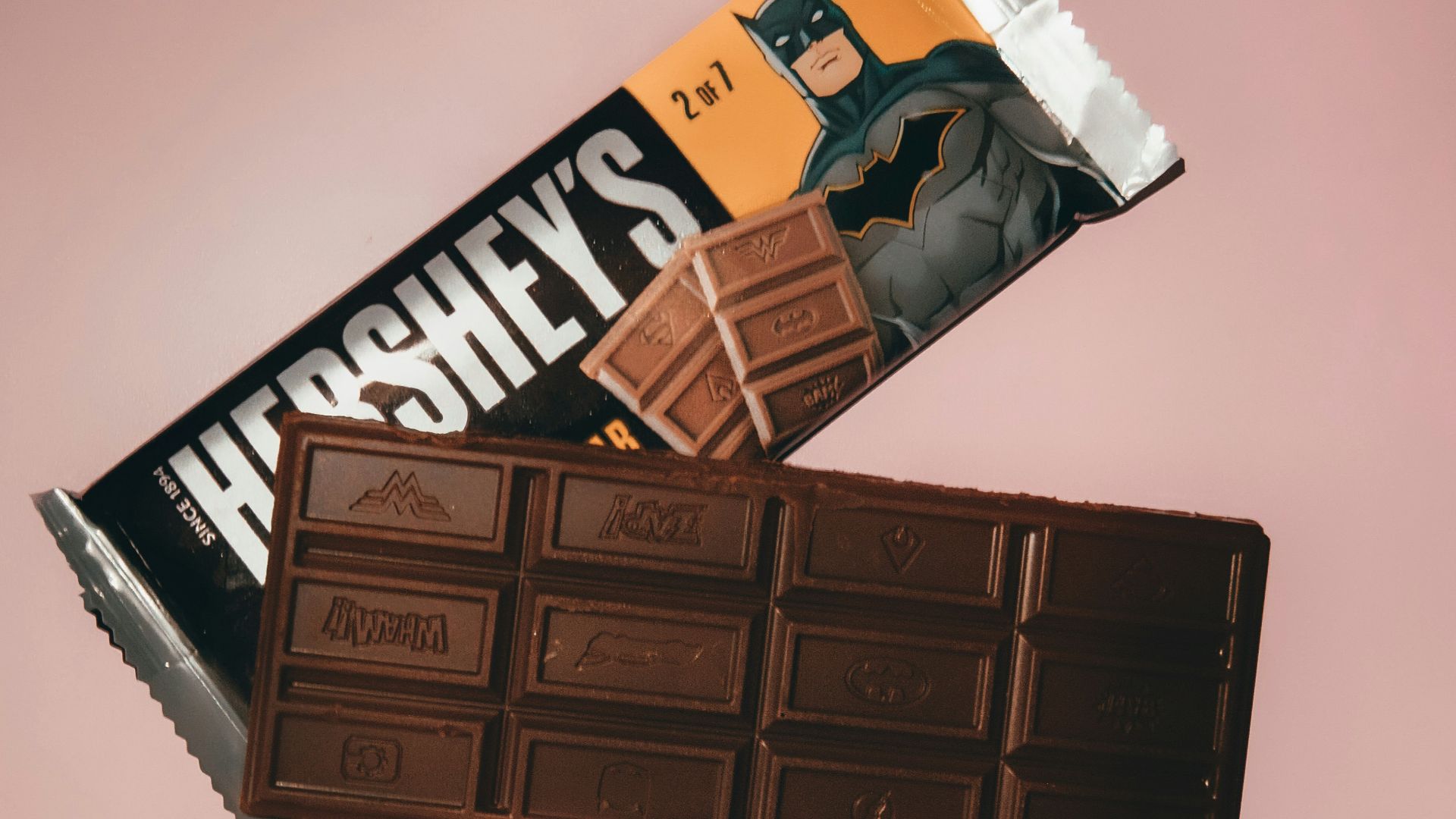 hersheys chocolate bar on white surface