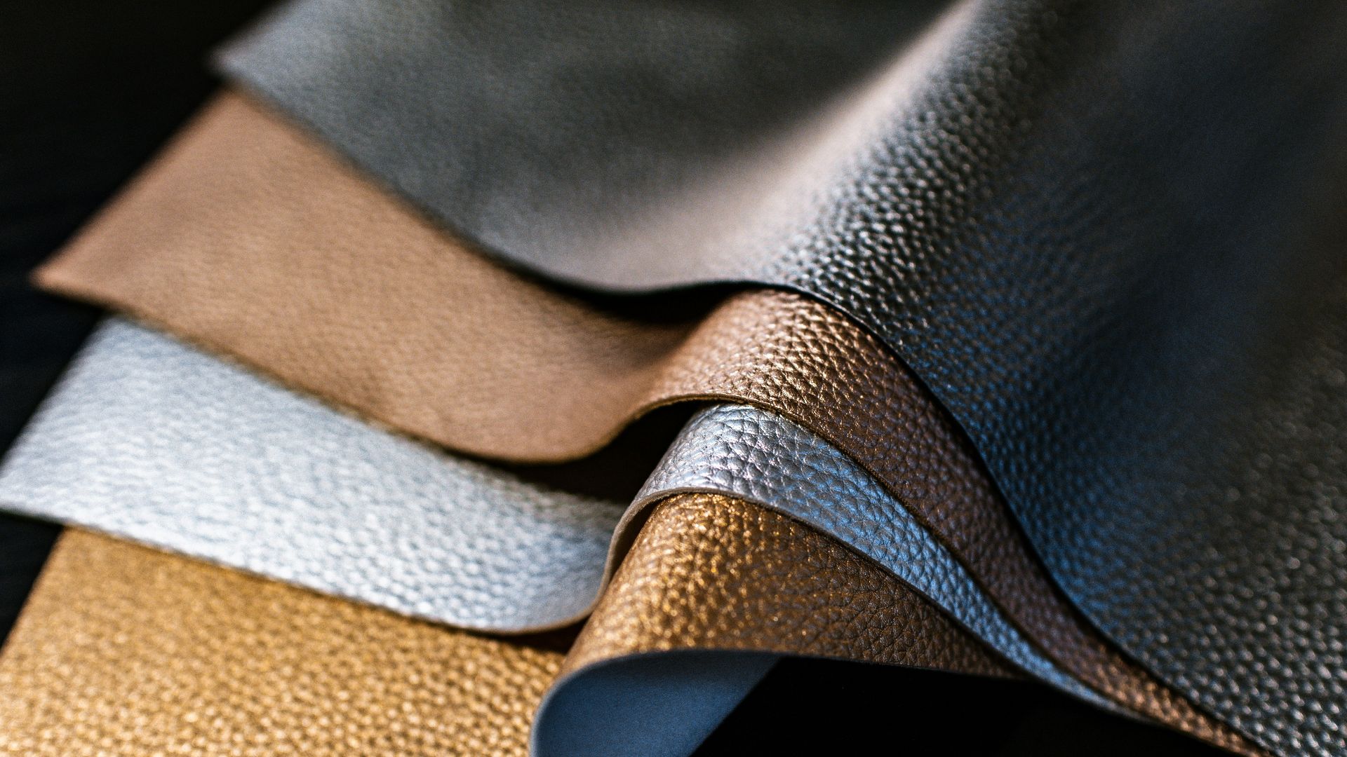 selective-focus of photography of assorted color of leather