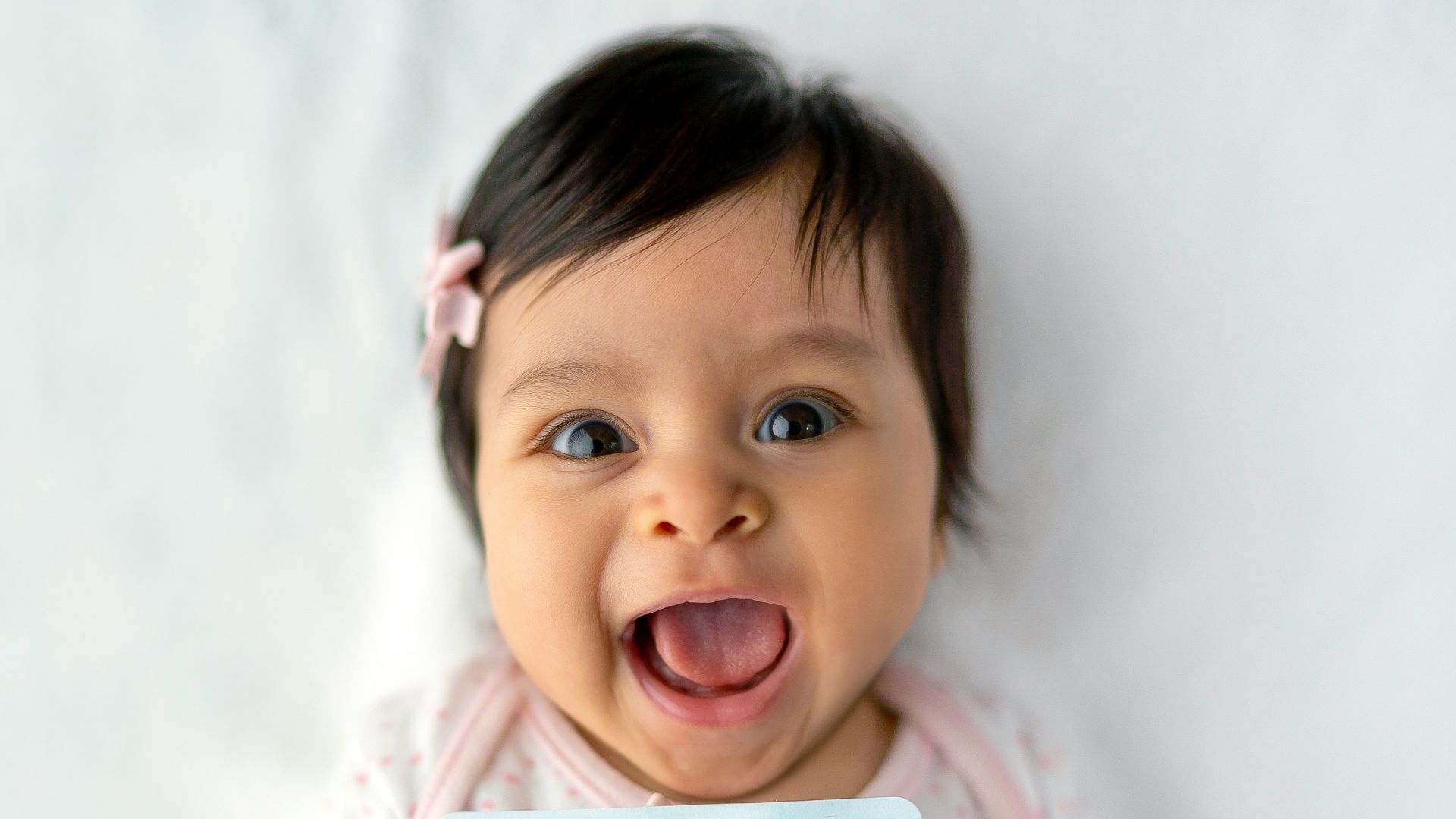 baby with 8 months old card