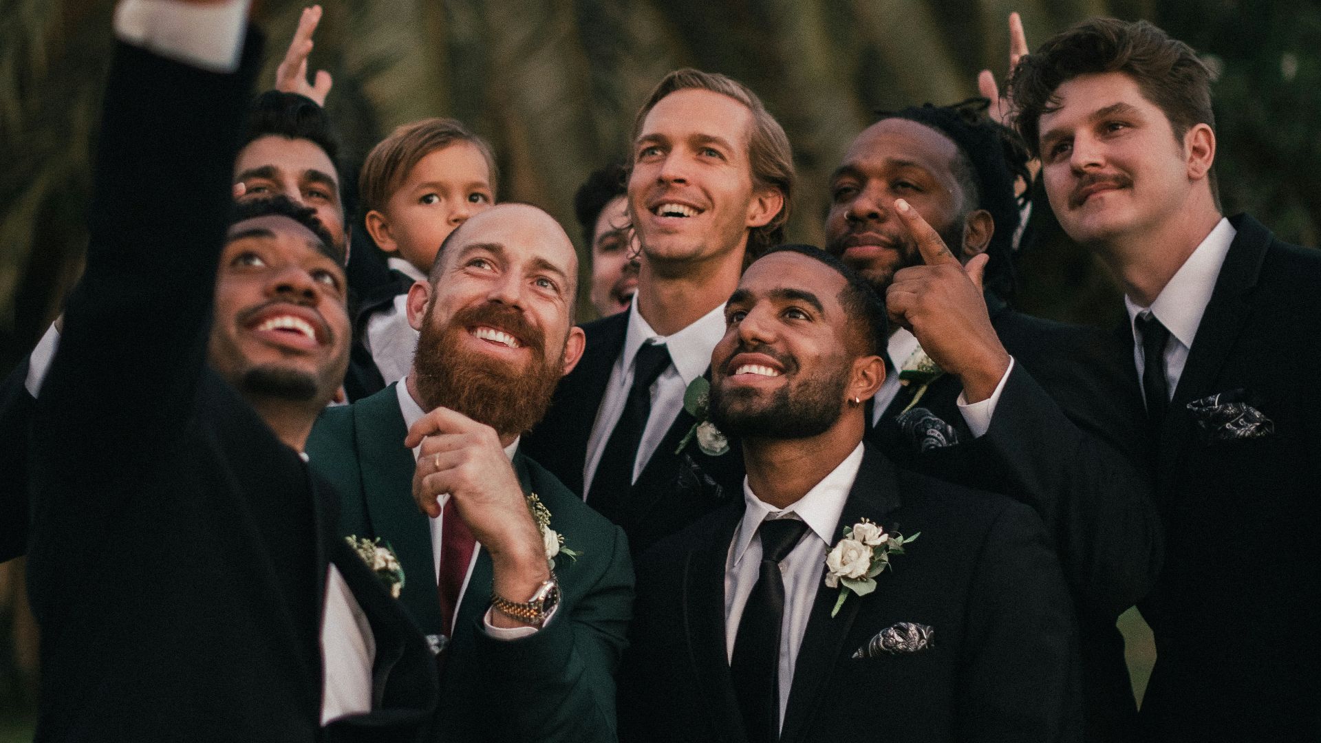 man in black suit jacket