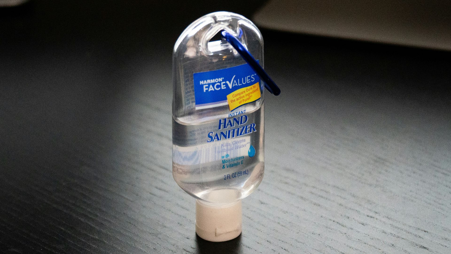 a bottle of mouthwash sitting on a table