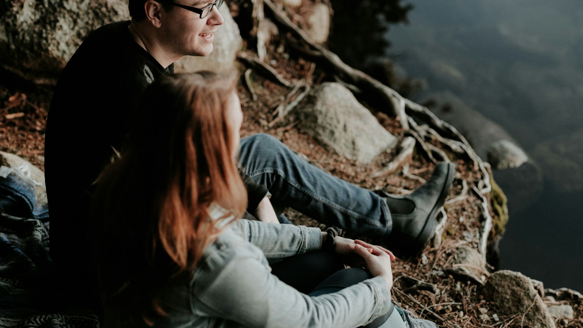 woman wearing gray cardigan