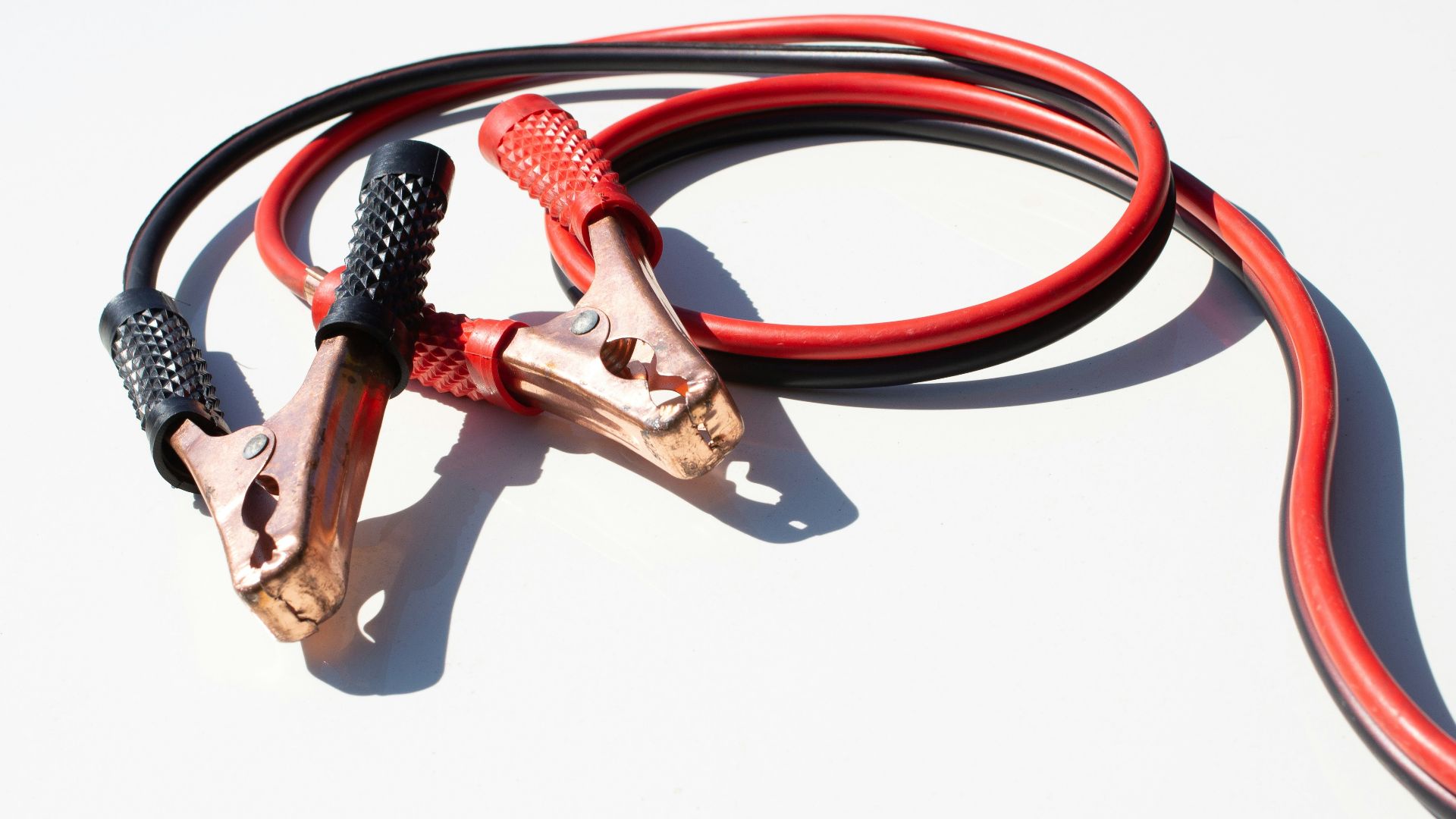 red and black coated wire