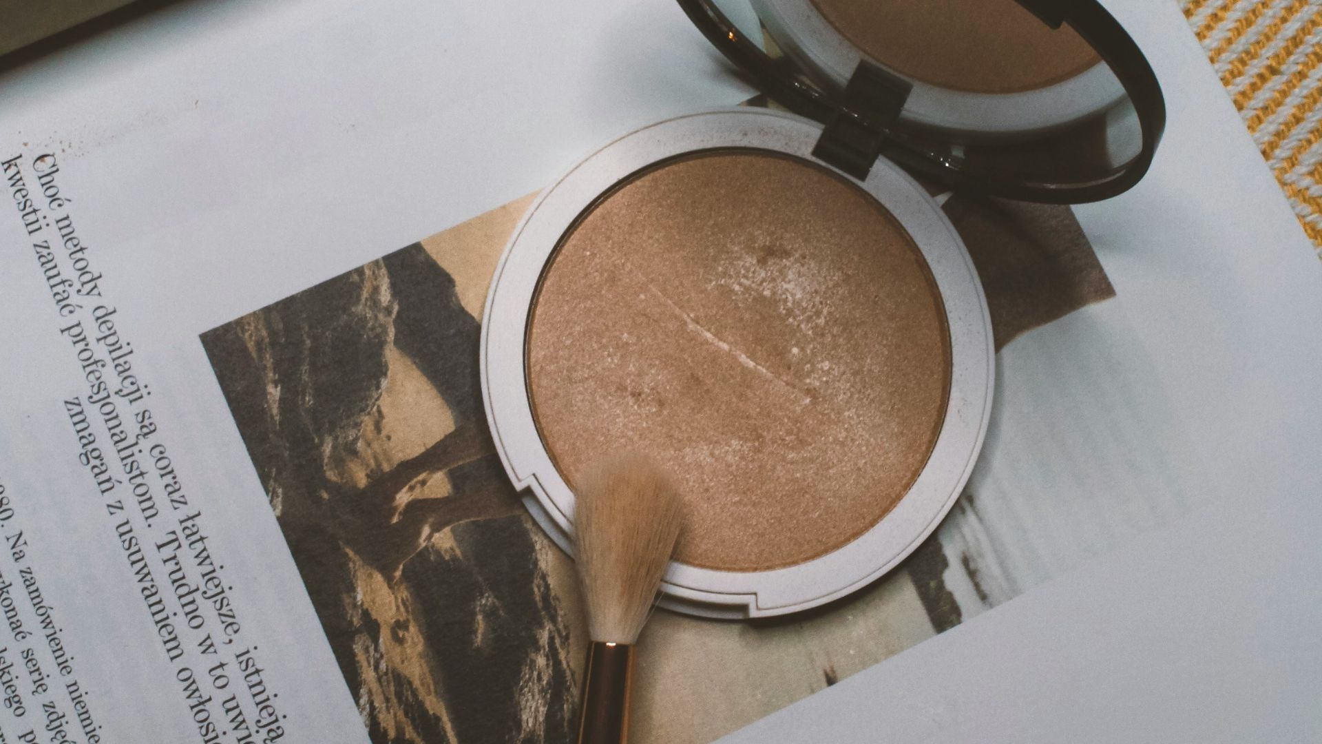 a magazine with a picture of a woman on it