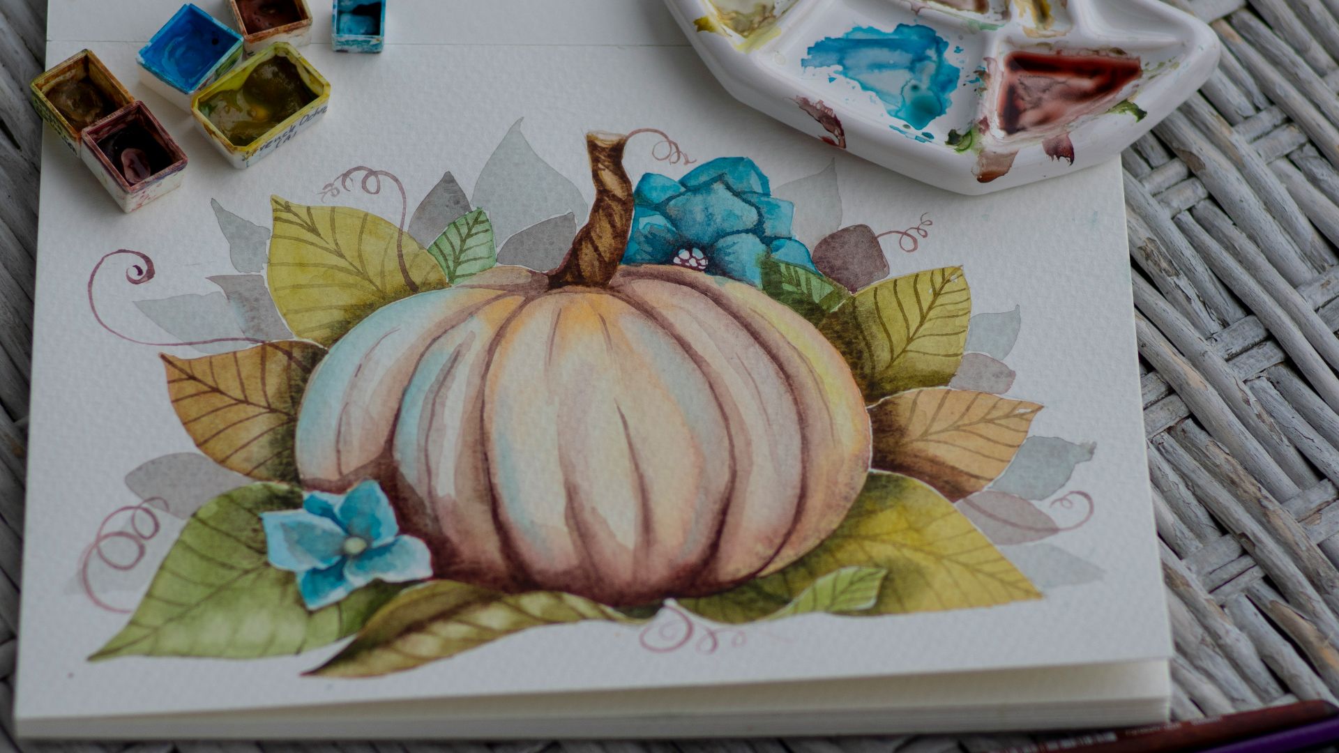 white and pink floral ceramic plate