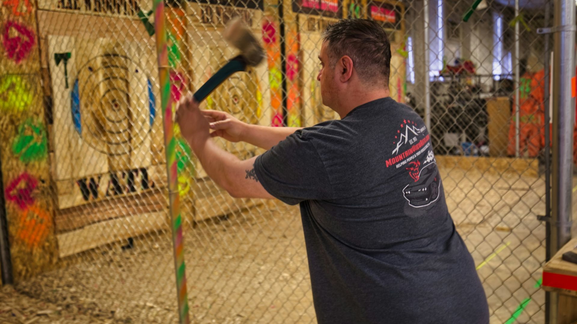 a man hitting a baseball with a bat