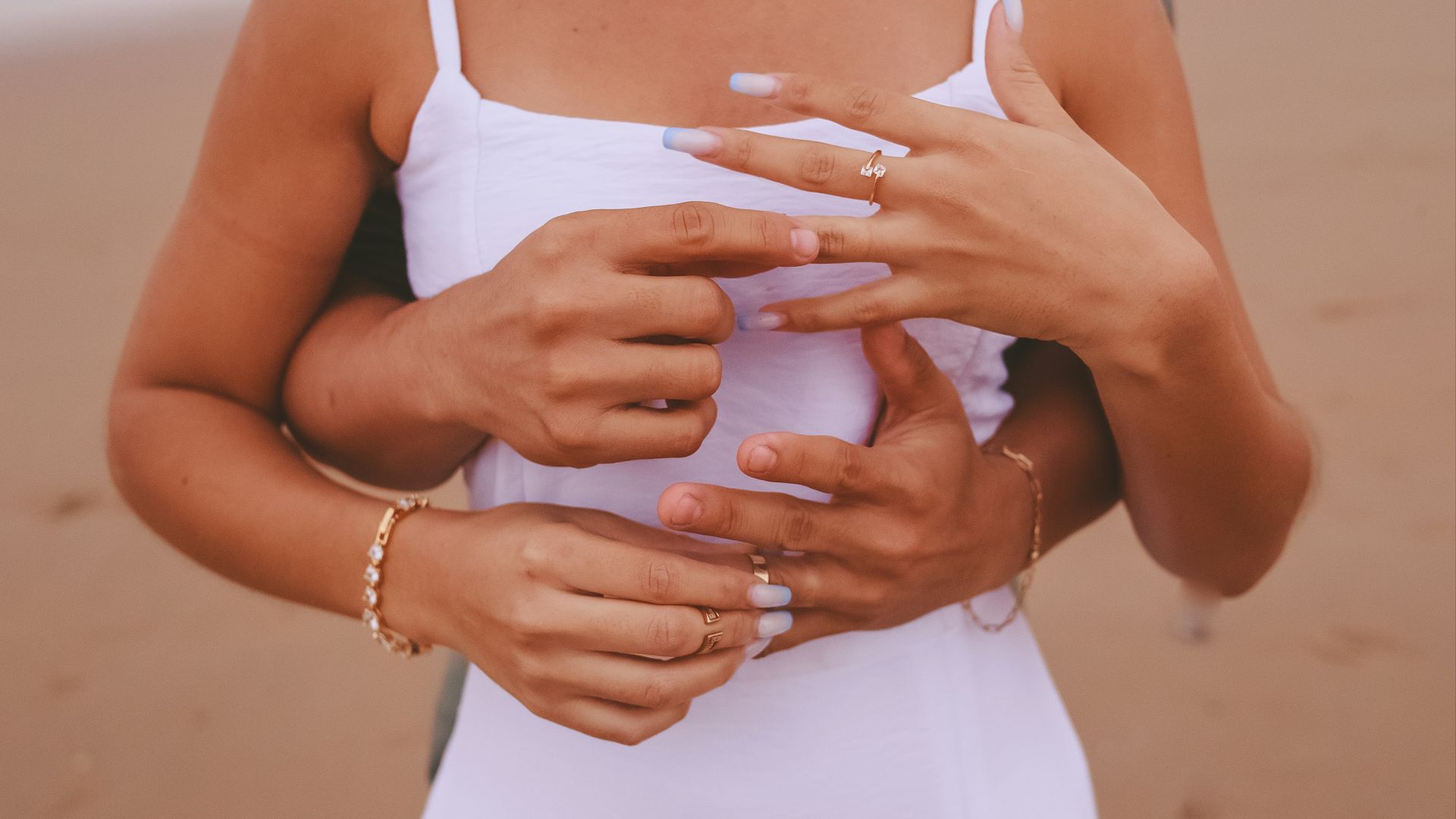 a group of people holding hands