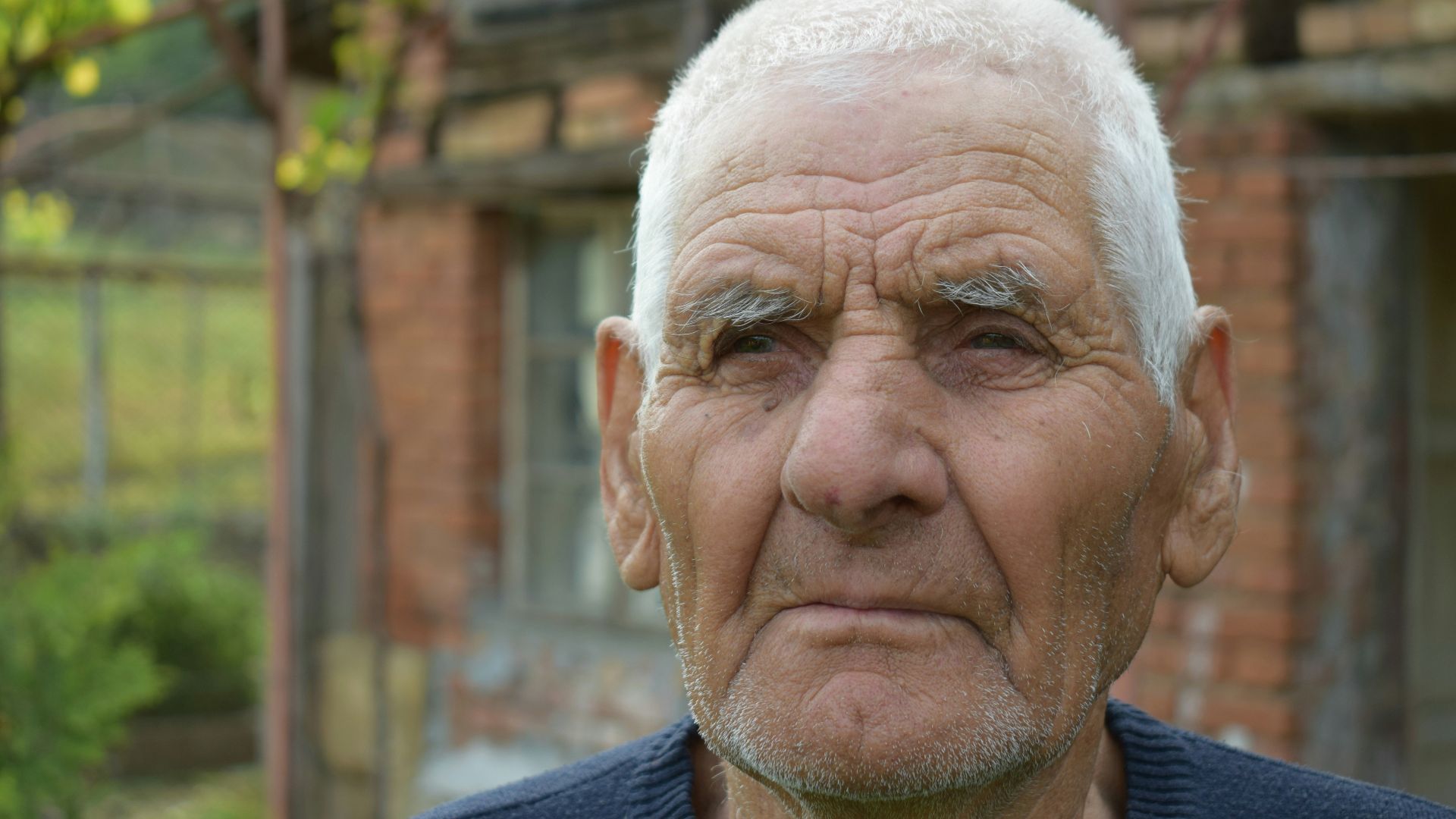 man wearing black top