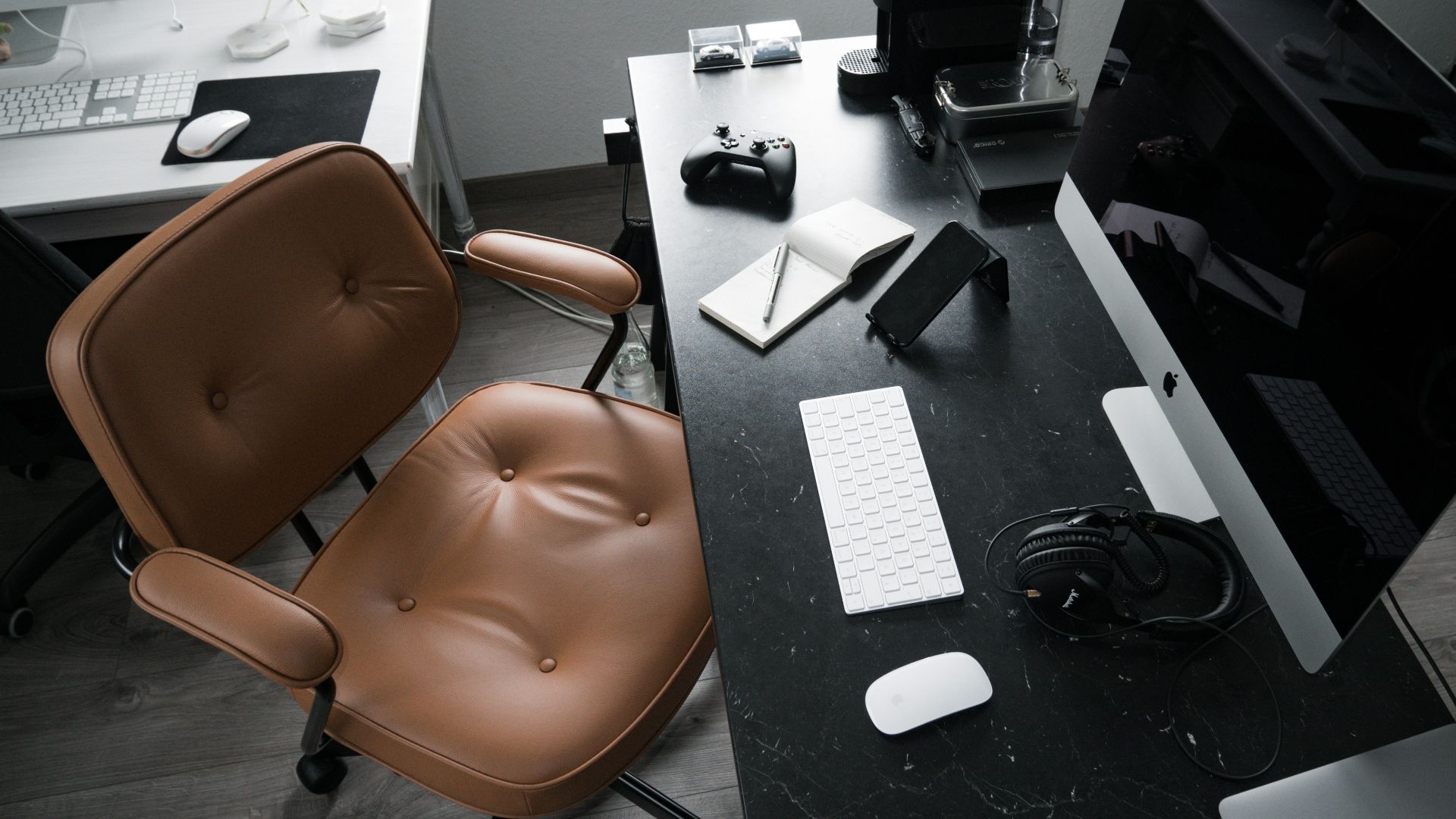 a chair in an office