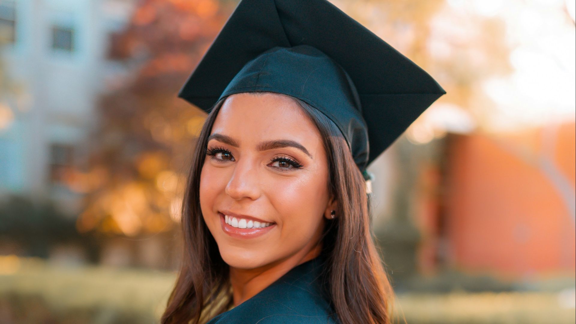 woman in blue academic dress