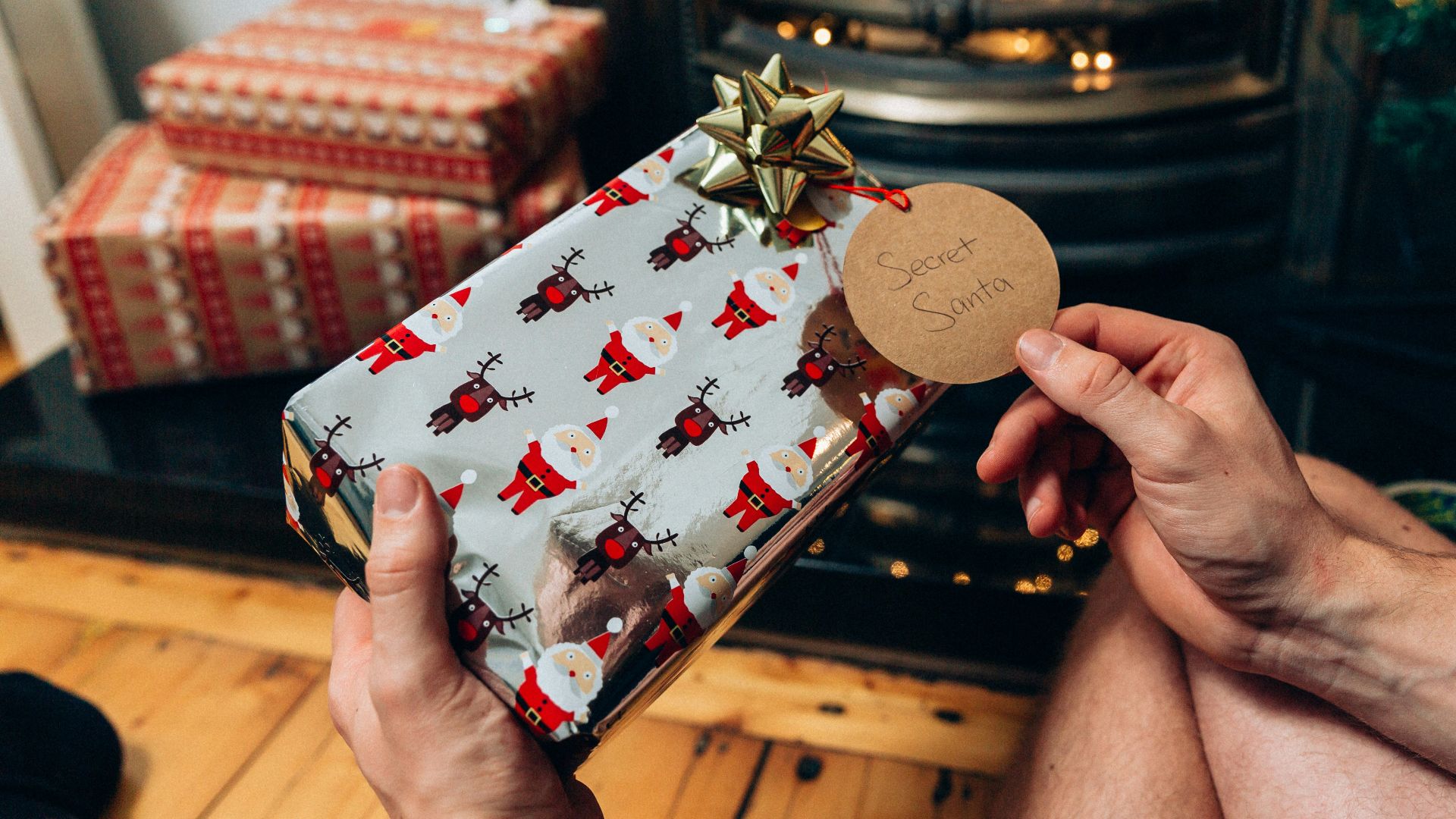 white and red floral pouch