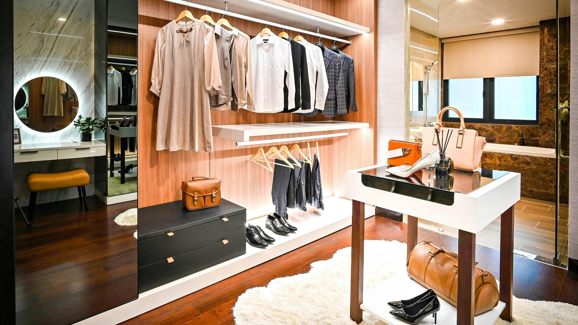 brown wooden table with chairs