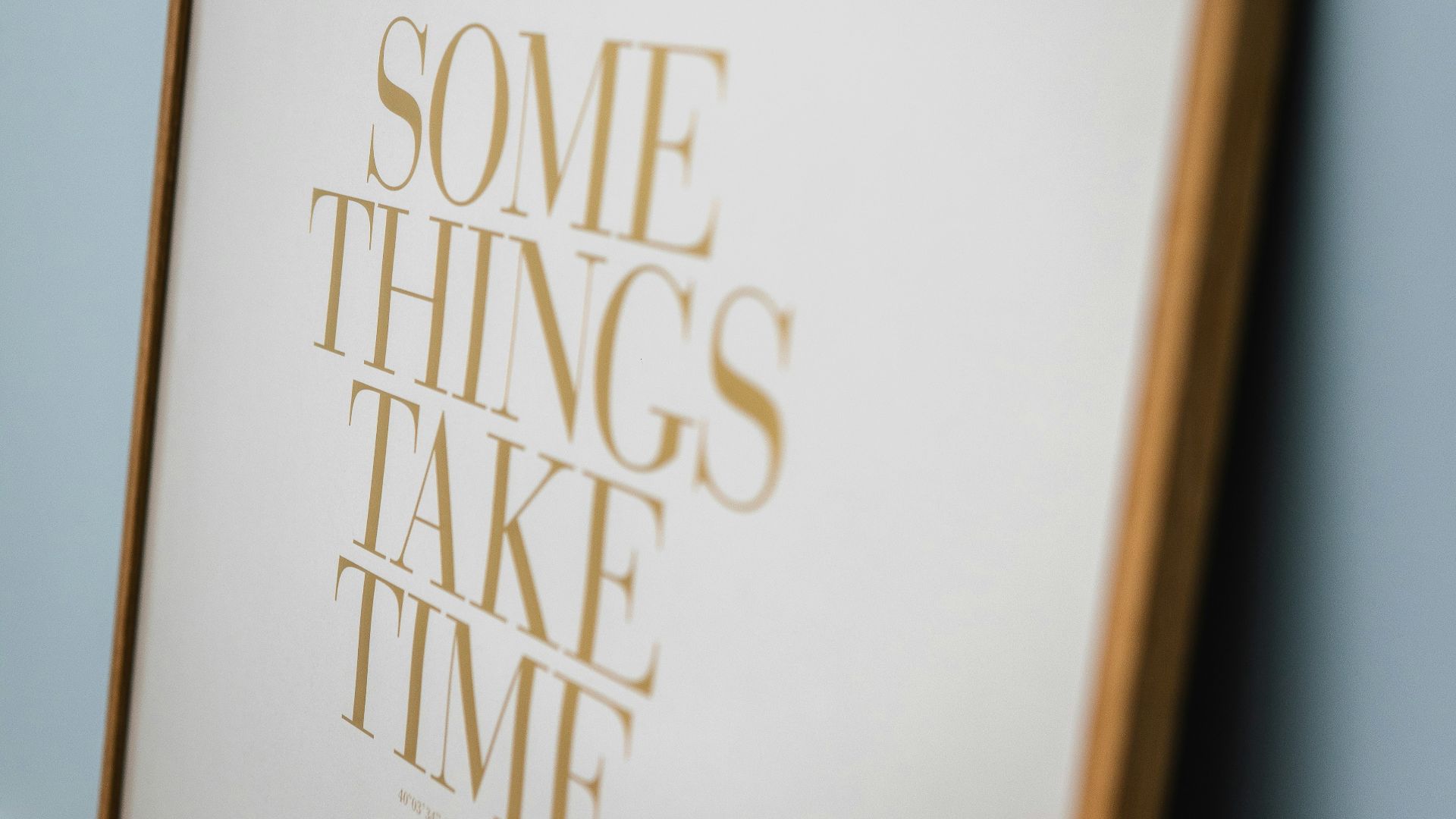 brown wooden framed white and black happy birthday greeting card