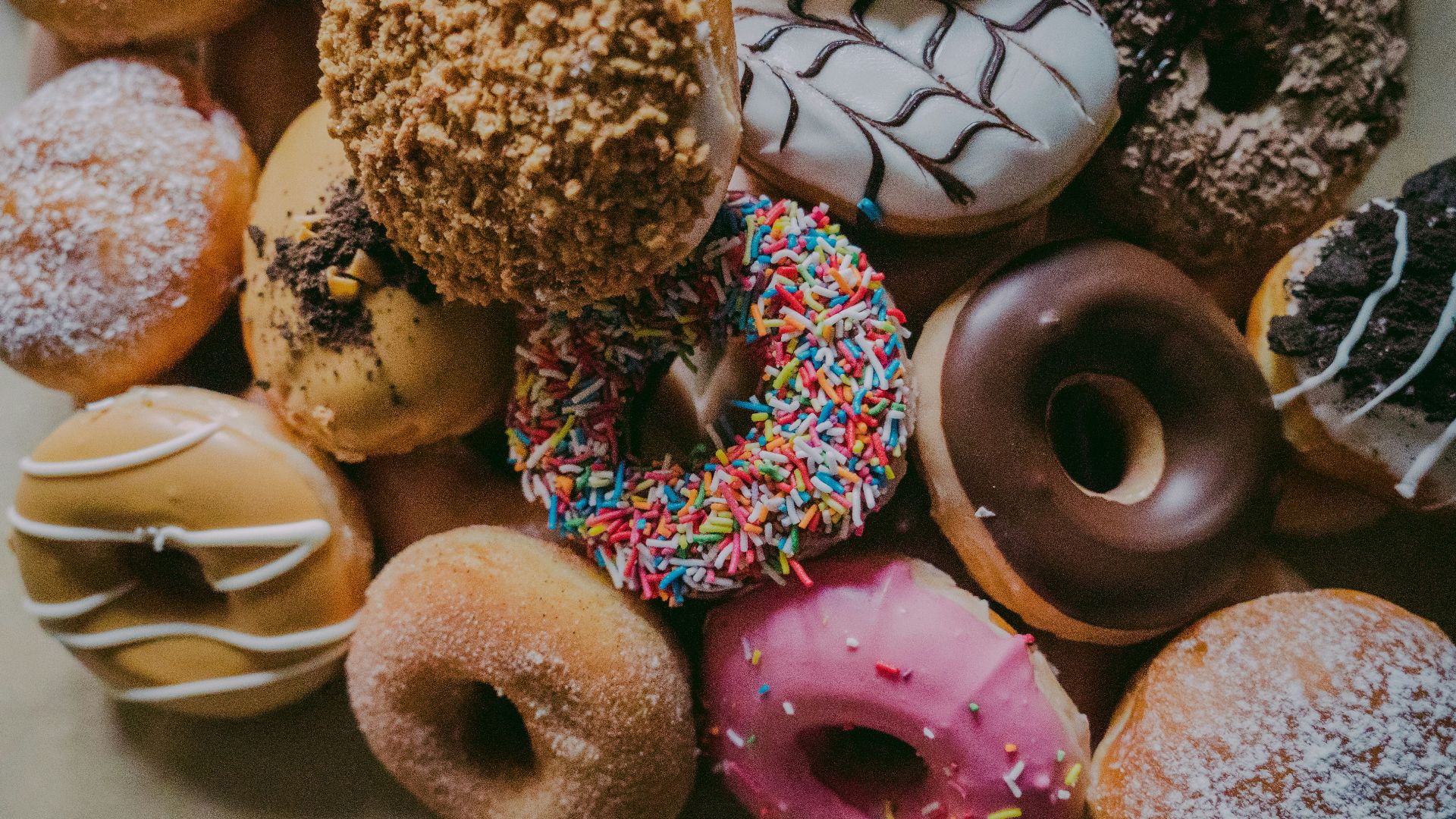 assorted flavor donuts