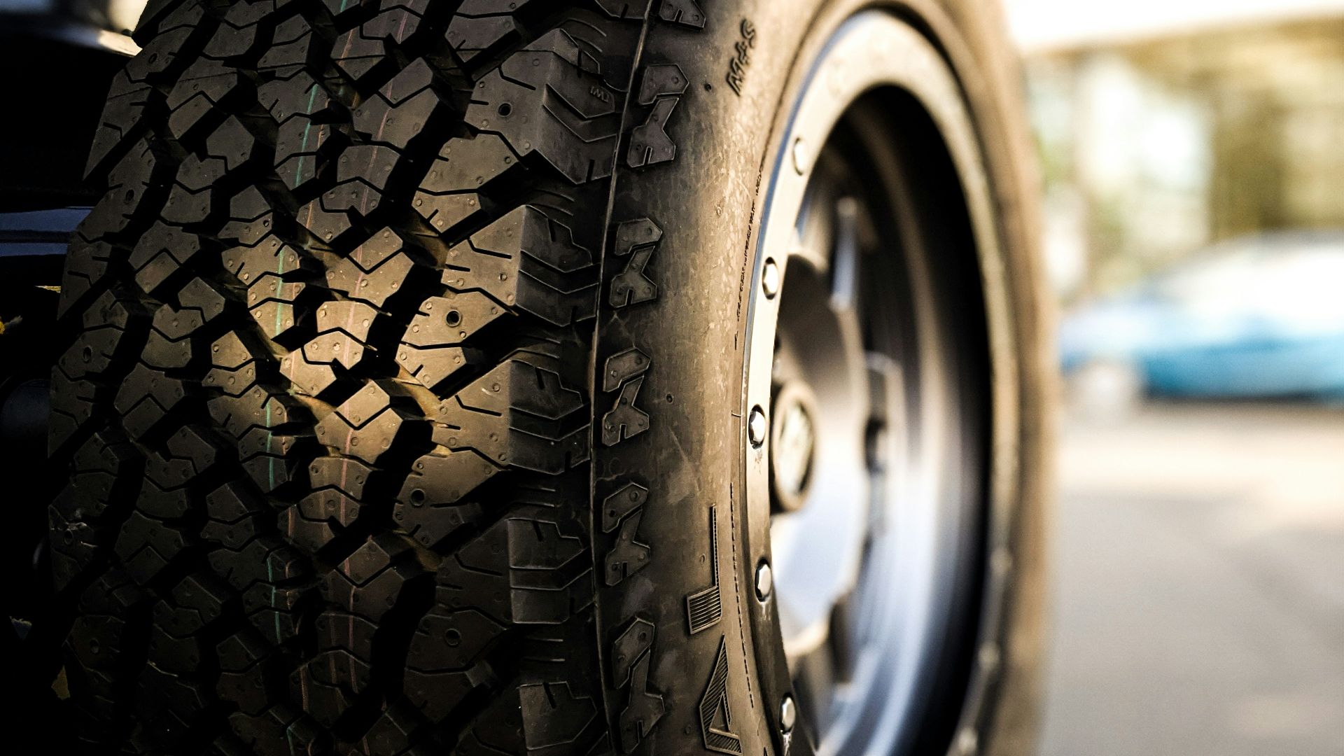 black and silver car wheel