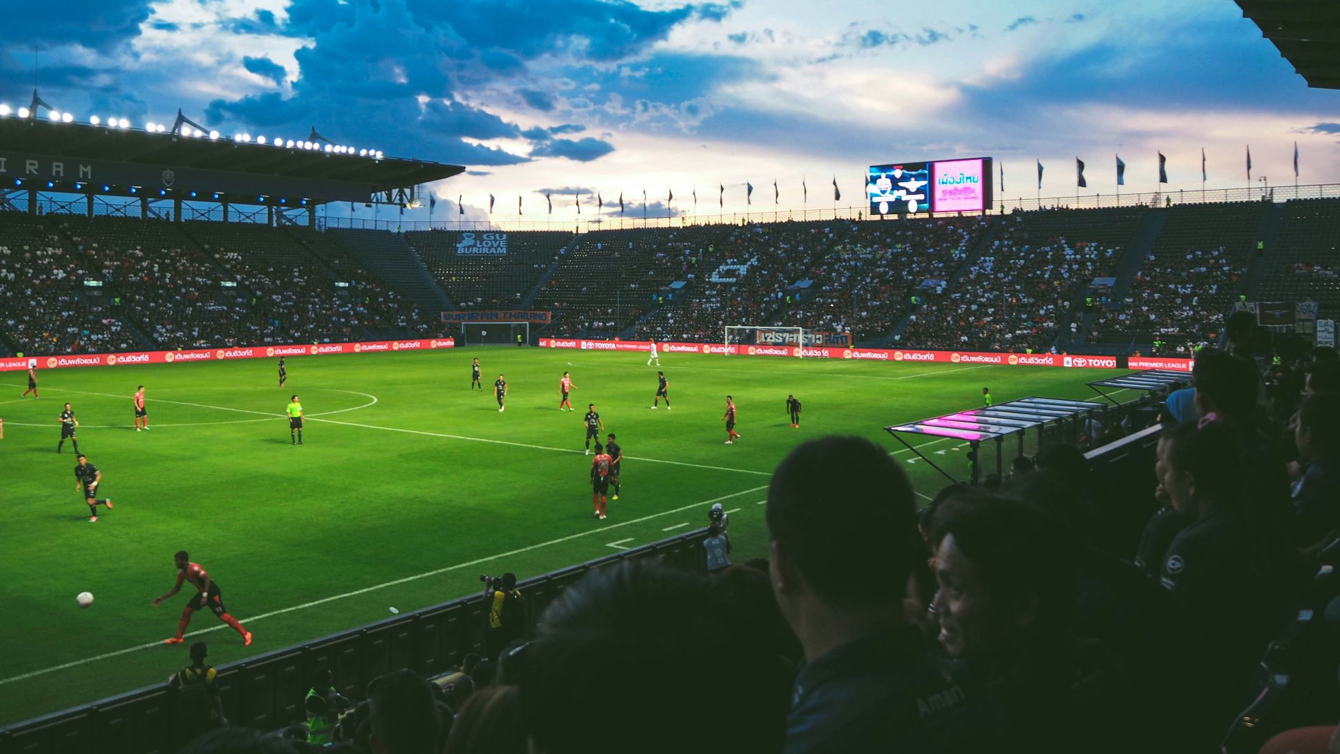people watching soccer arena