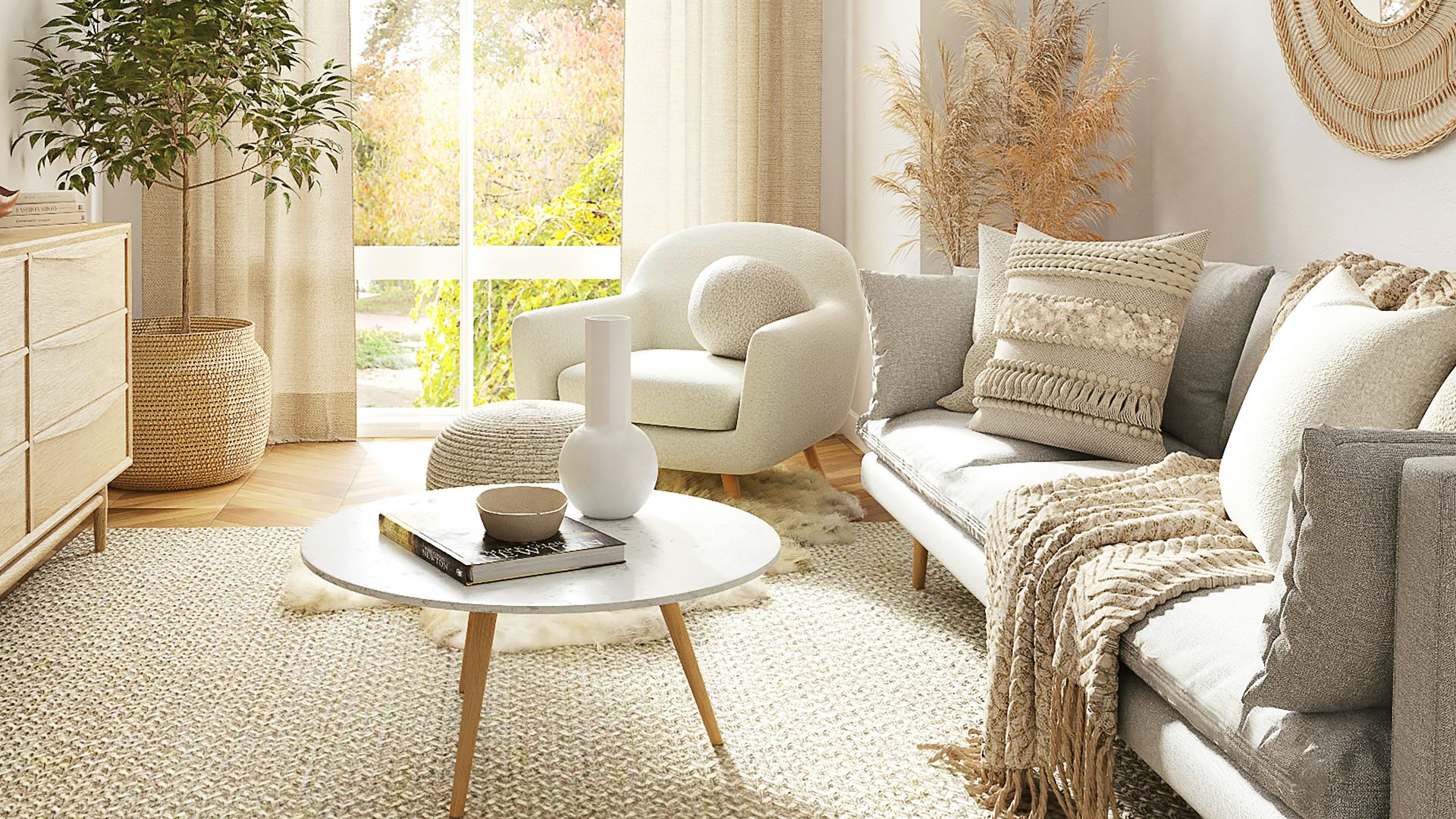 white and gray sofa chair near window