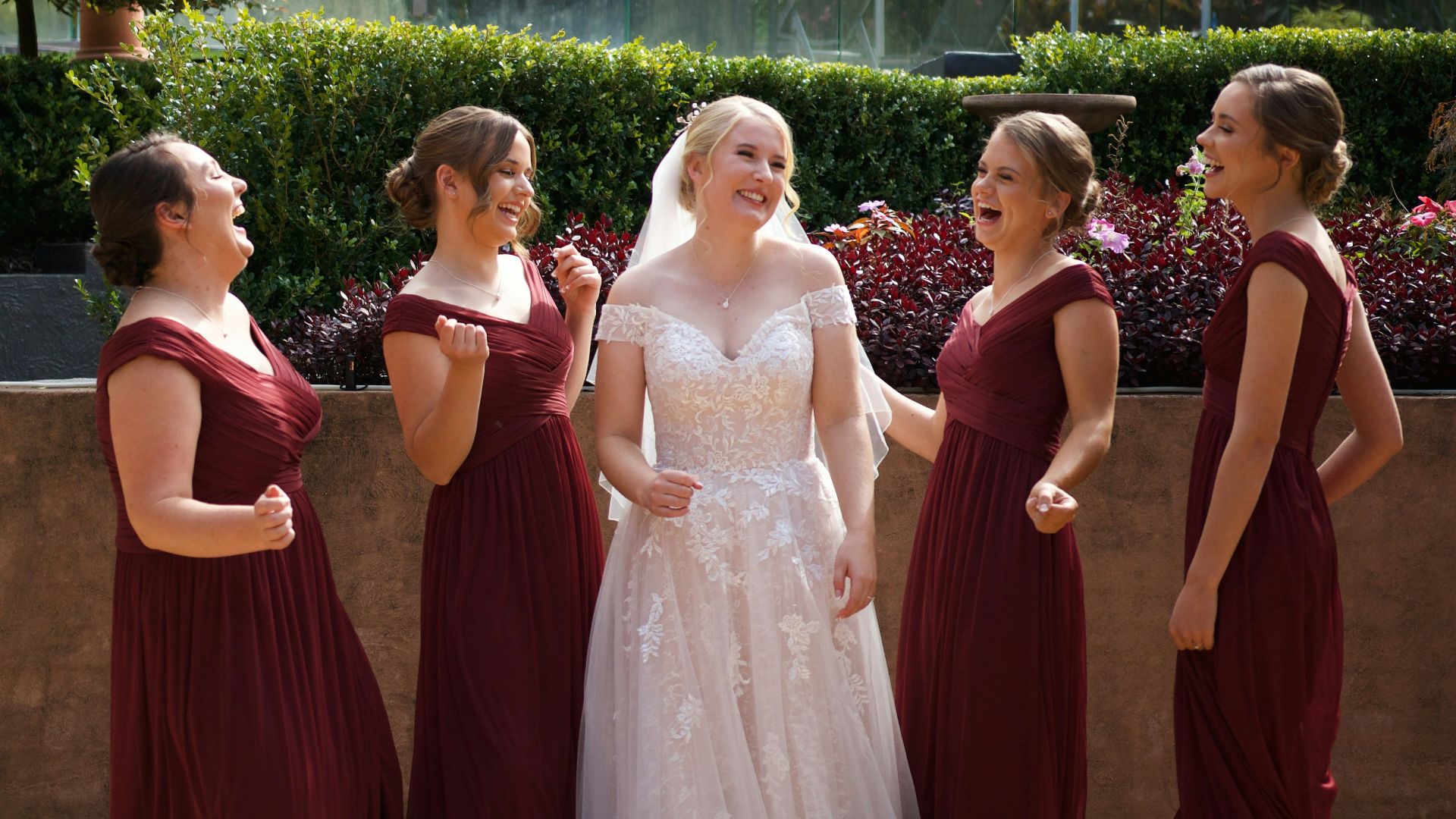 a group of women standing next to each other