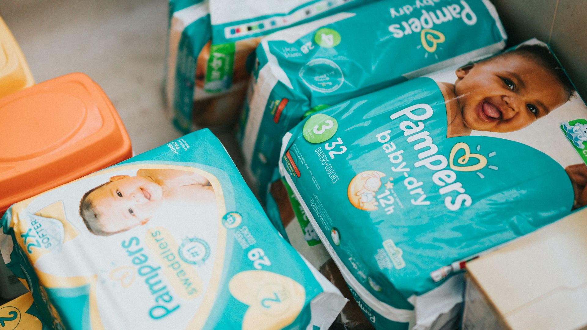 blue and white plastic pack