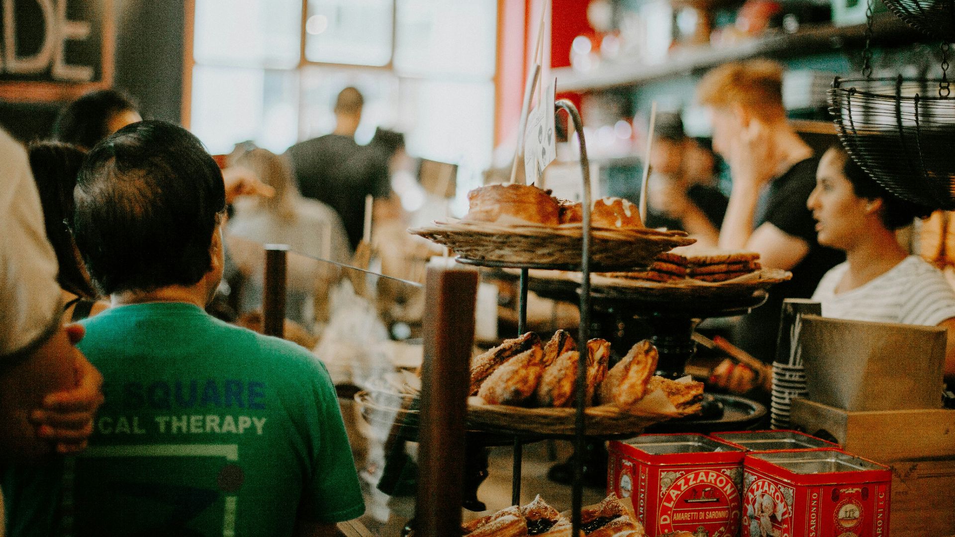 people eating at the restaurant