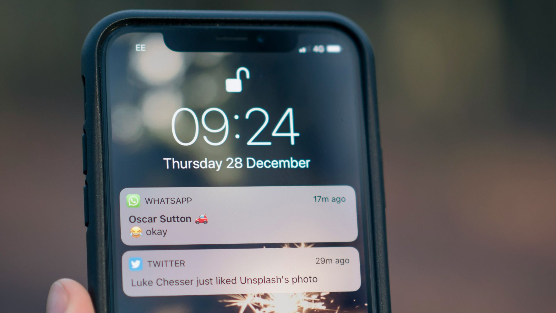 person holding phone