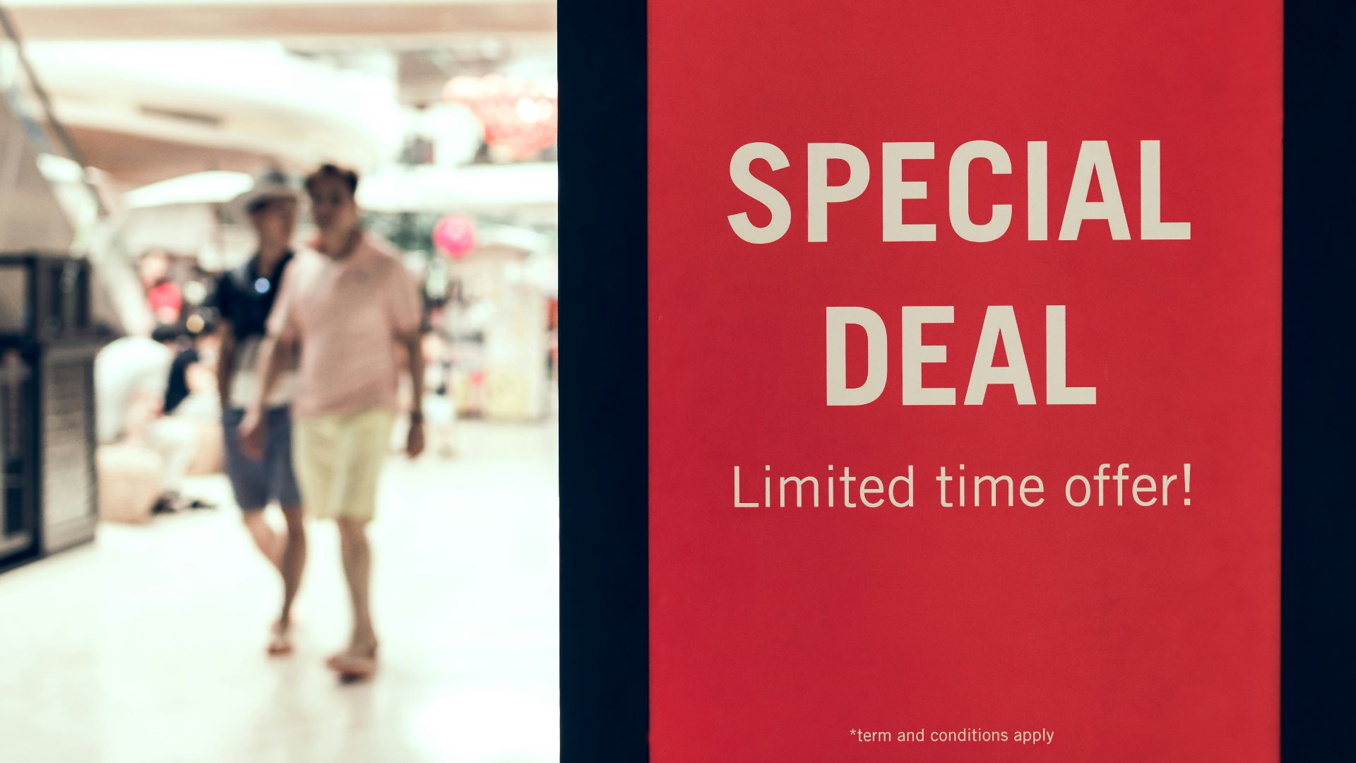 man walking inside mall collage