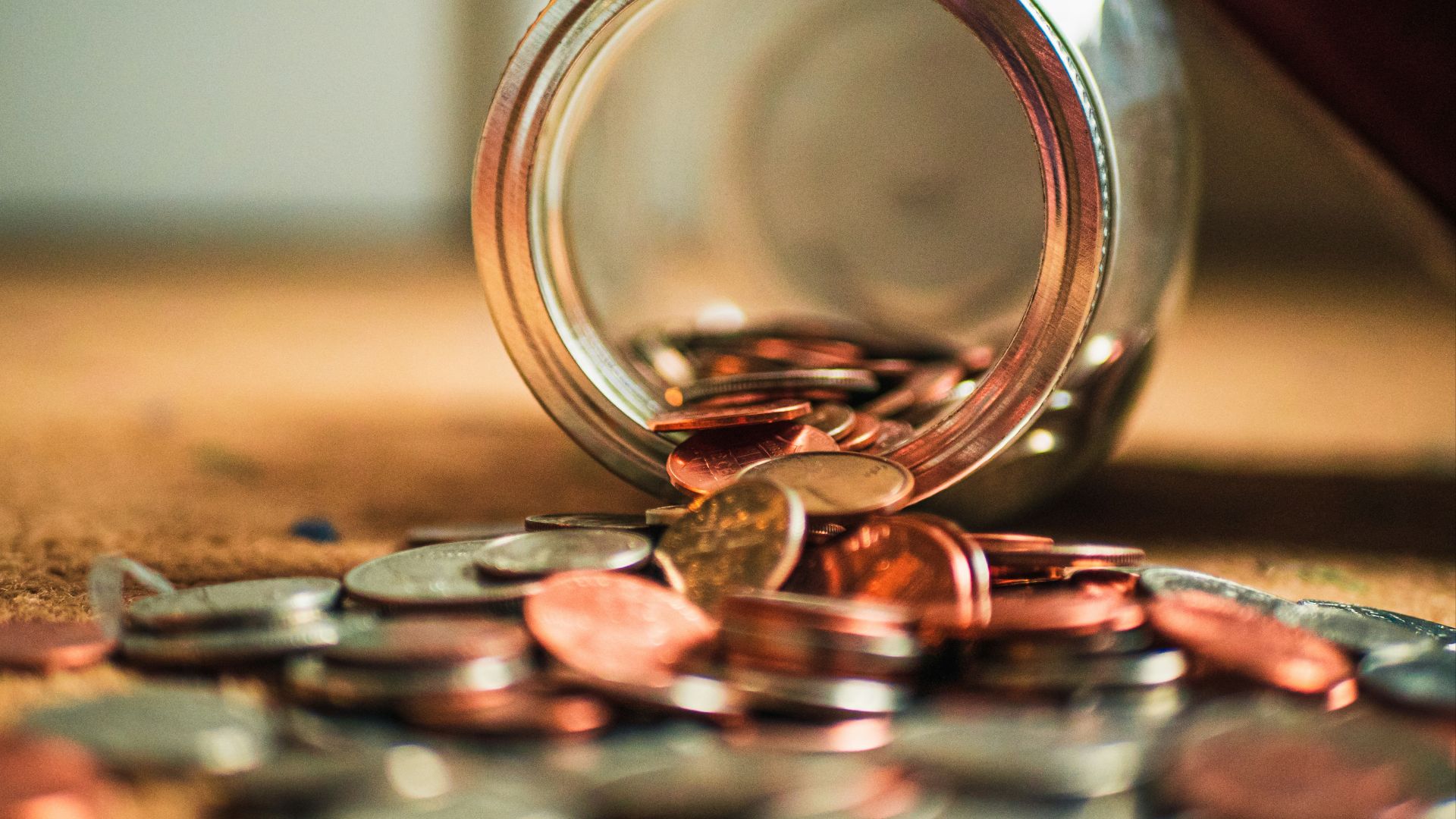 close-up photo of assorted coins