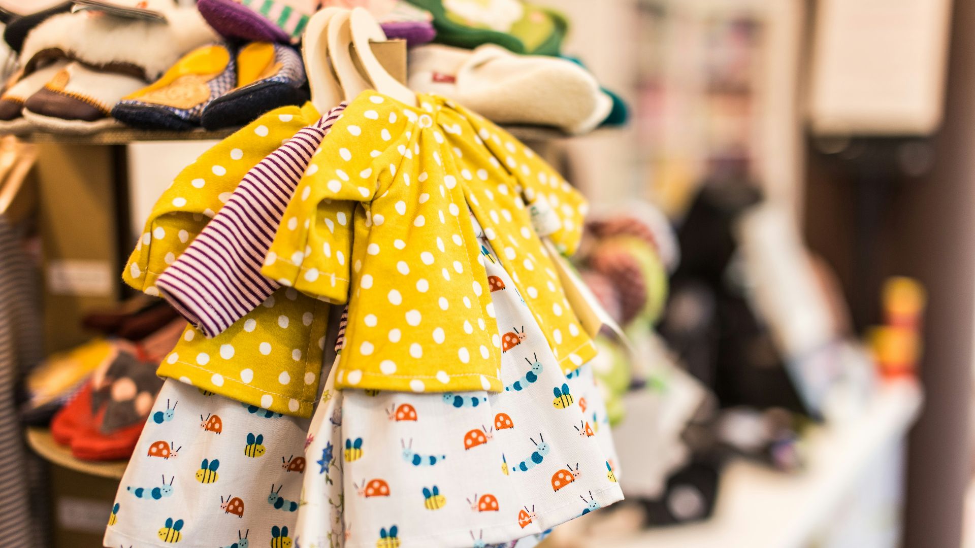 assorted-color long-sleeved dresses