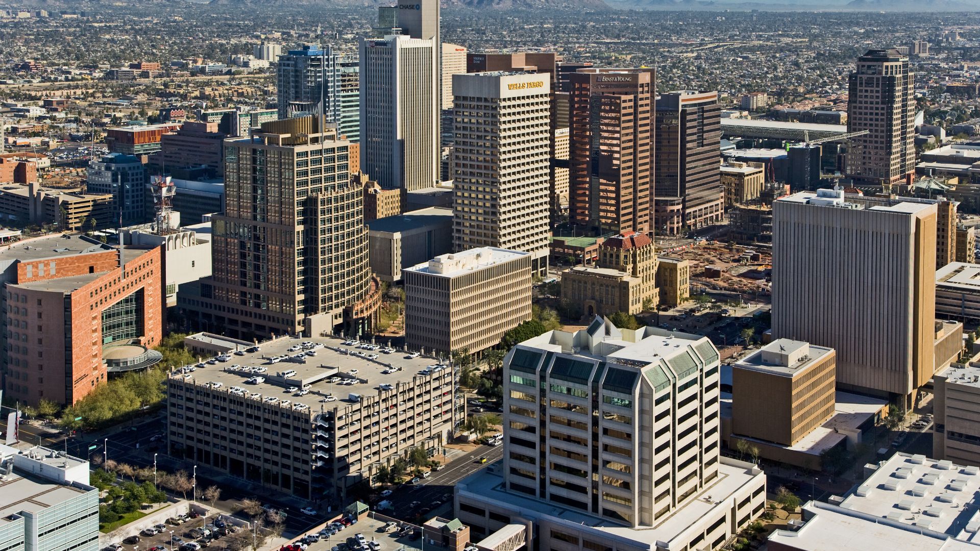 File:Downtown Phoenix Aerial Looking Northeast.jpg
