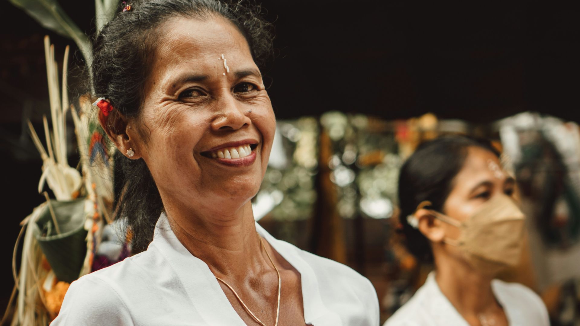 a person holding a plate of food