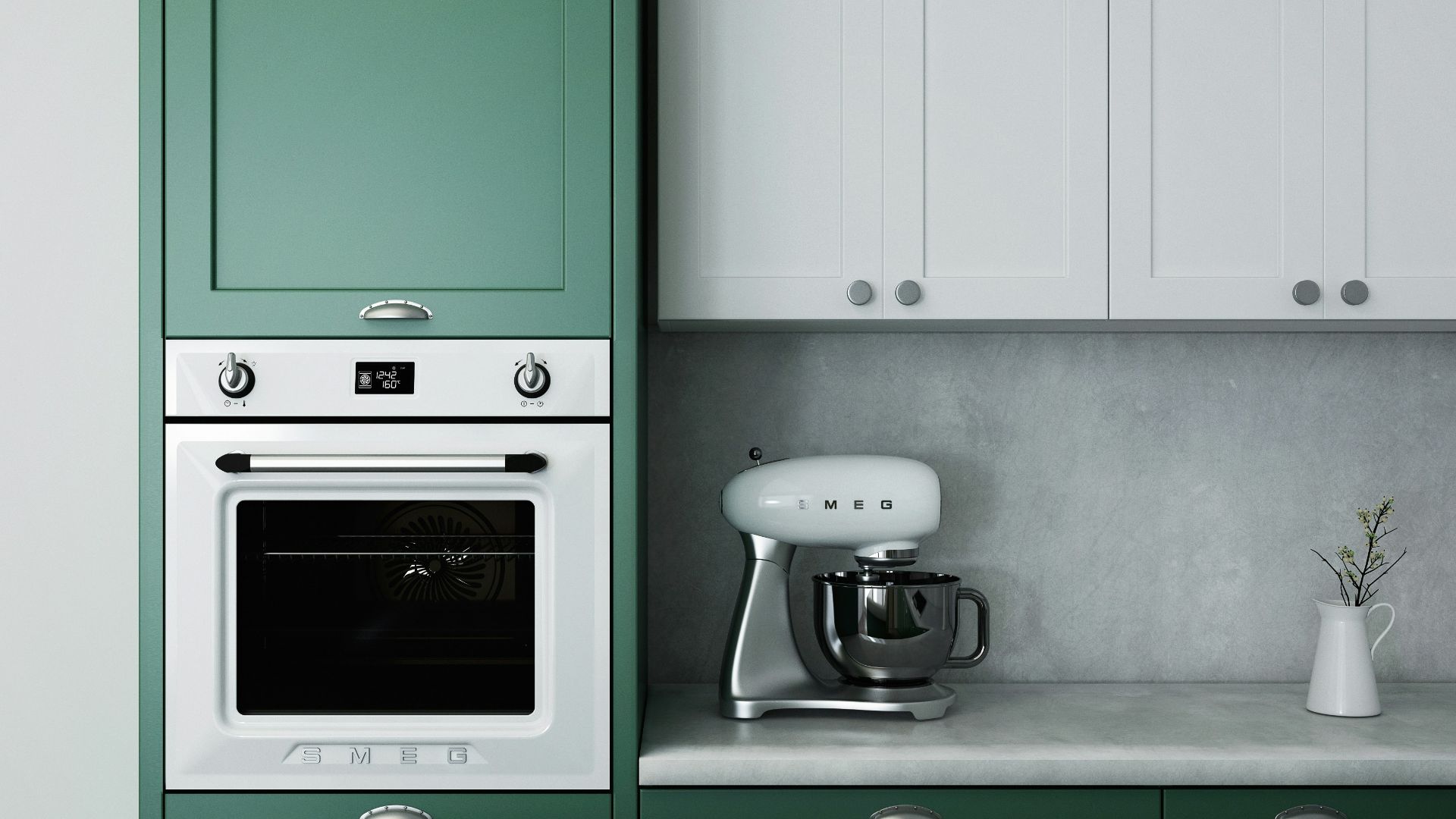 white ceramic mug on white ceramic saucer on white wooden cabinet