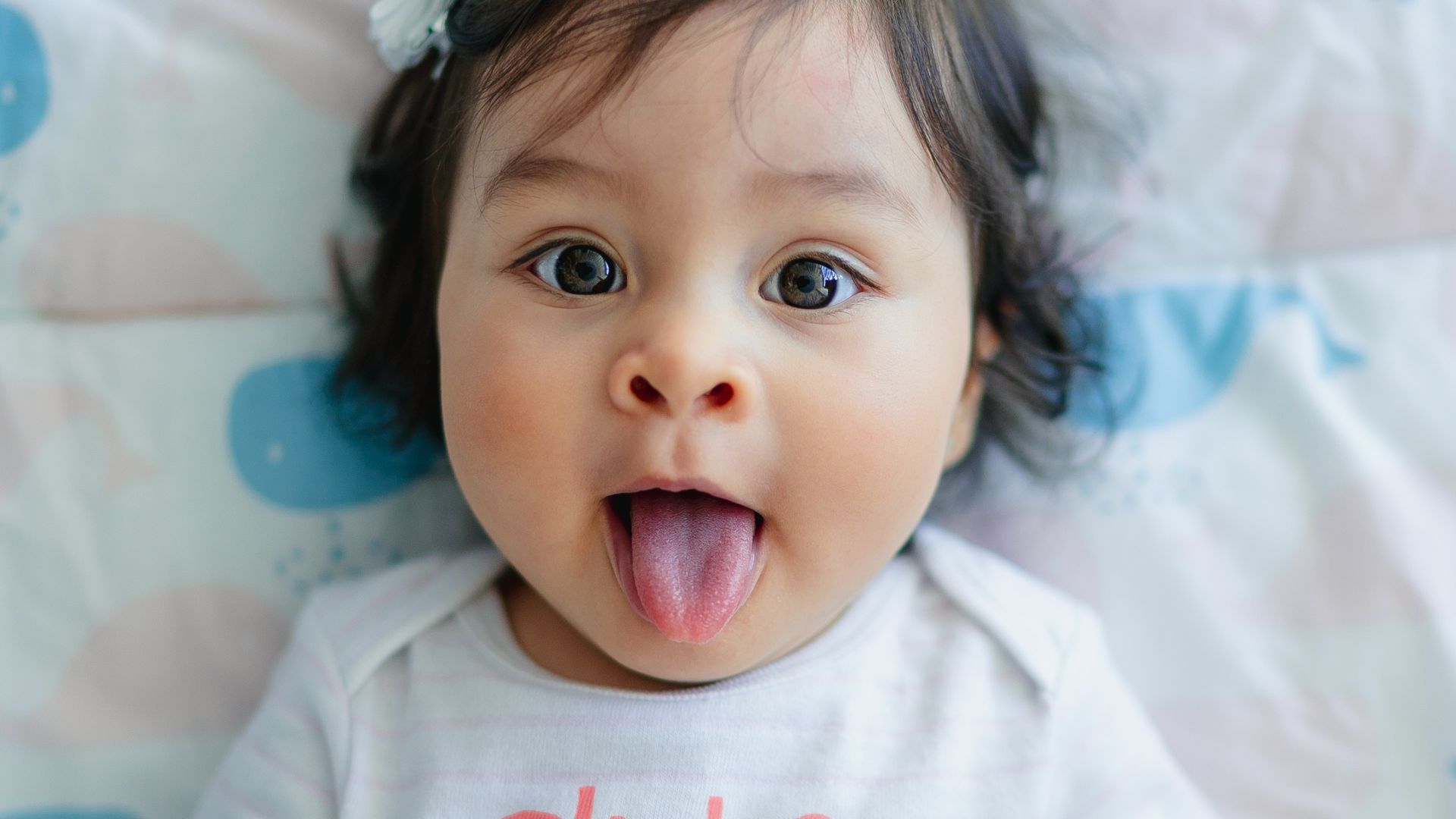 baby on bed