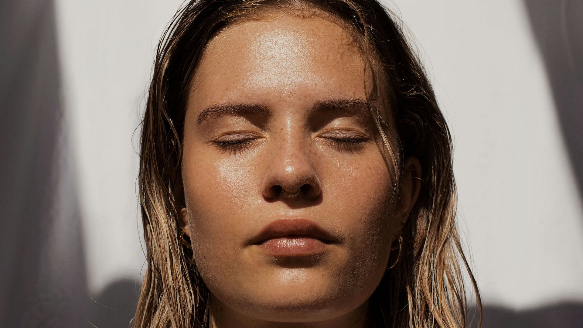 woman in white tank top