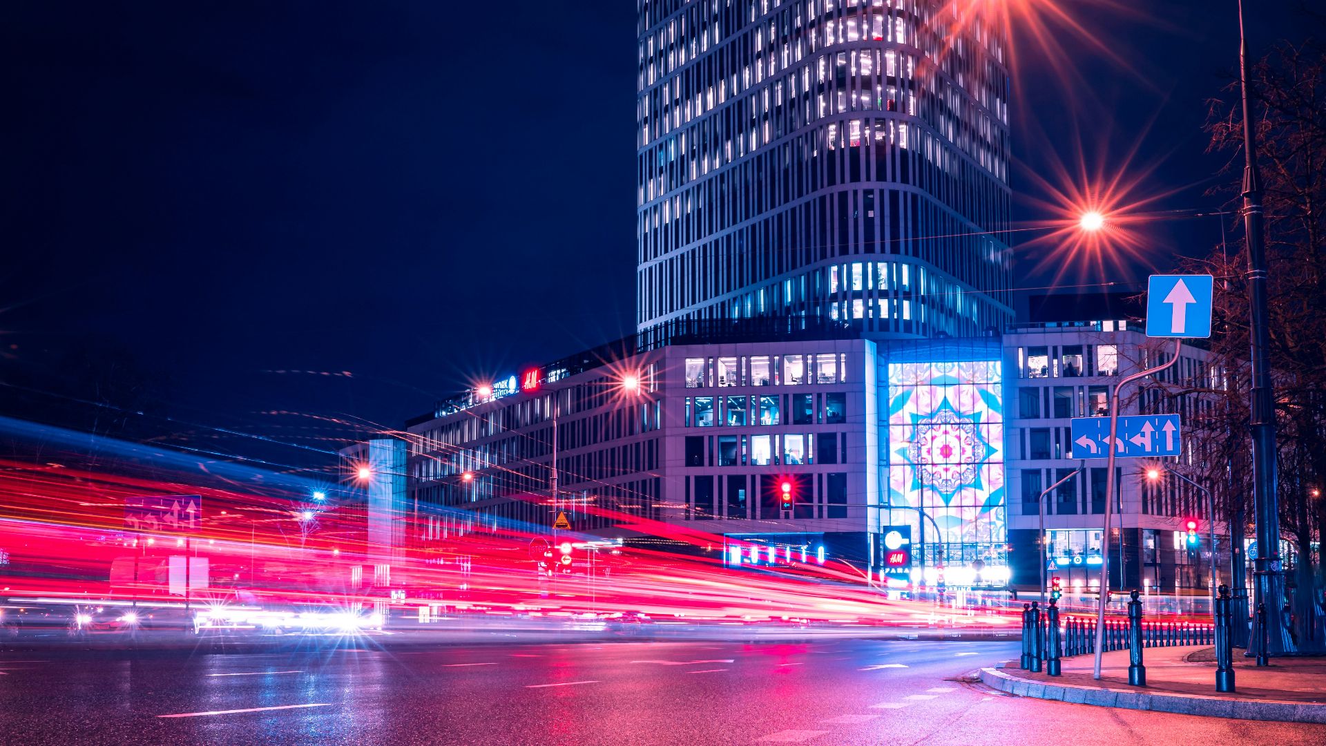 city buildings during night time