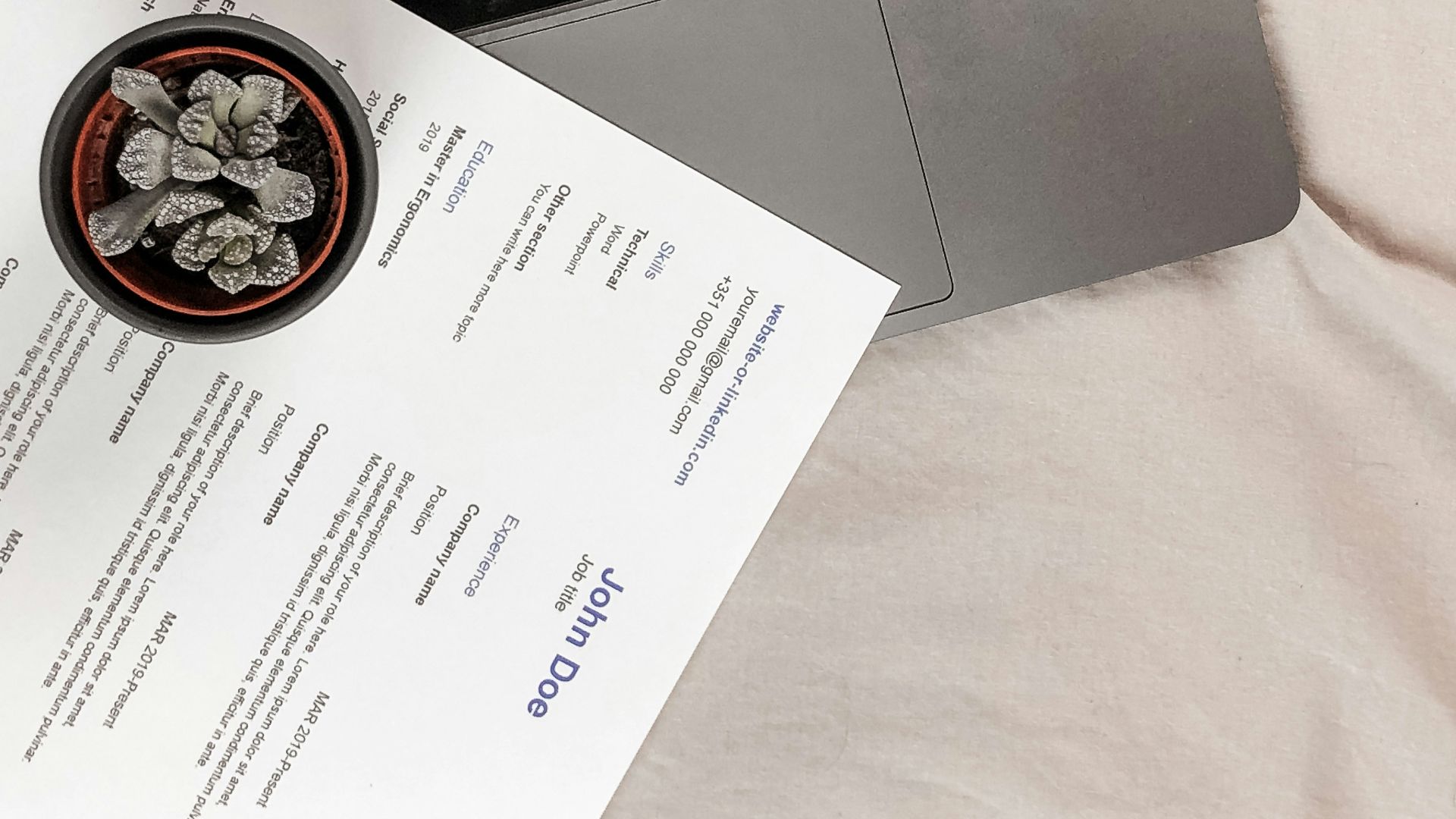 white printer paper on macbook pro