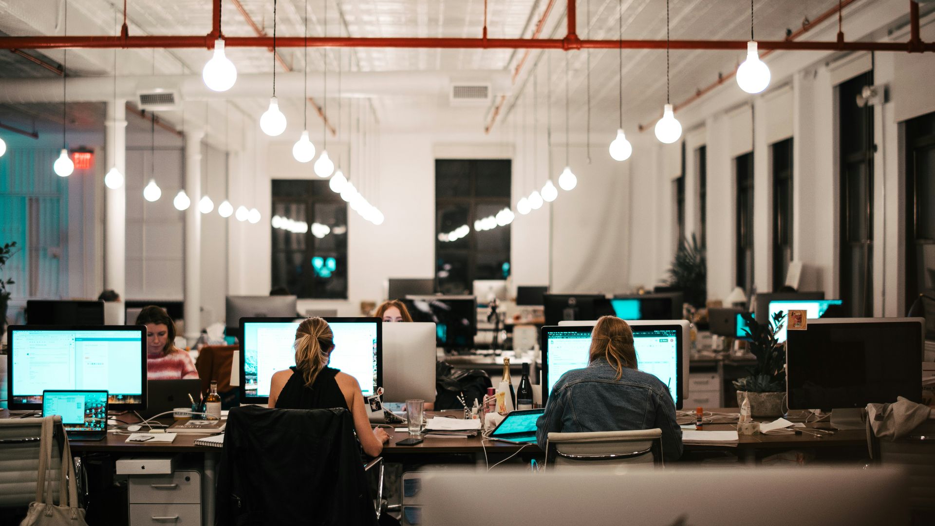 people sitting on chair in front of computer