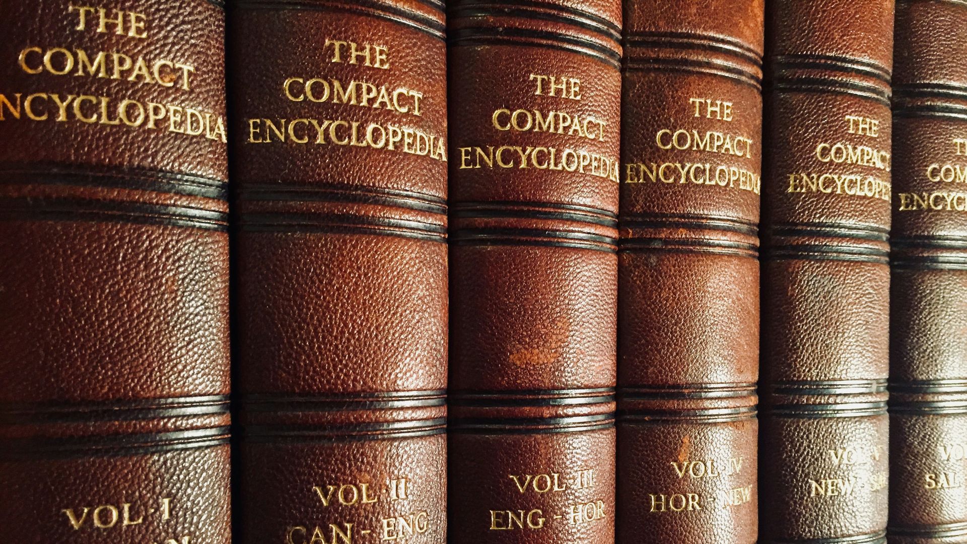 close view of The Compact Encyclopedia collection