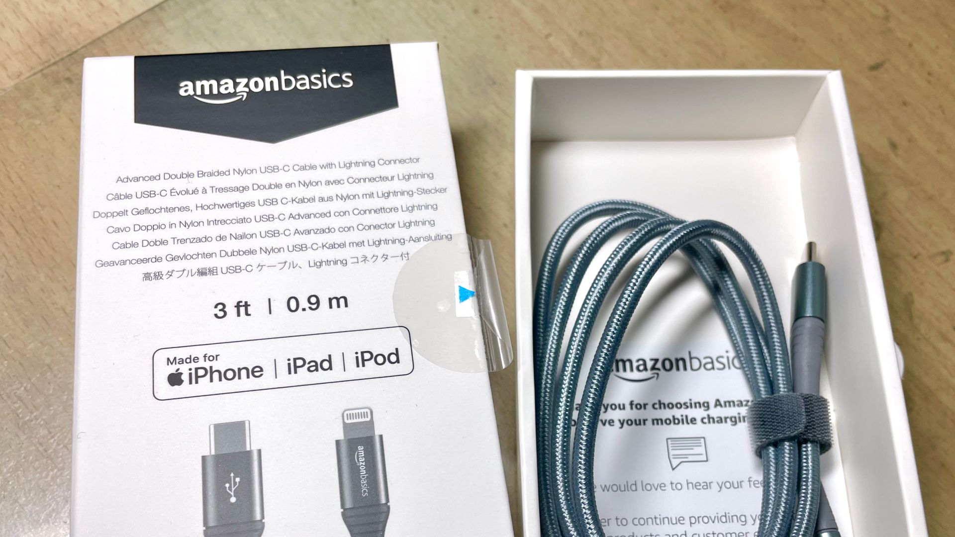 File:Amazon Basics Lightning to USB-C Cable.jpg