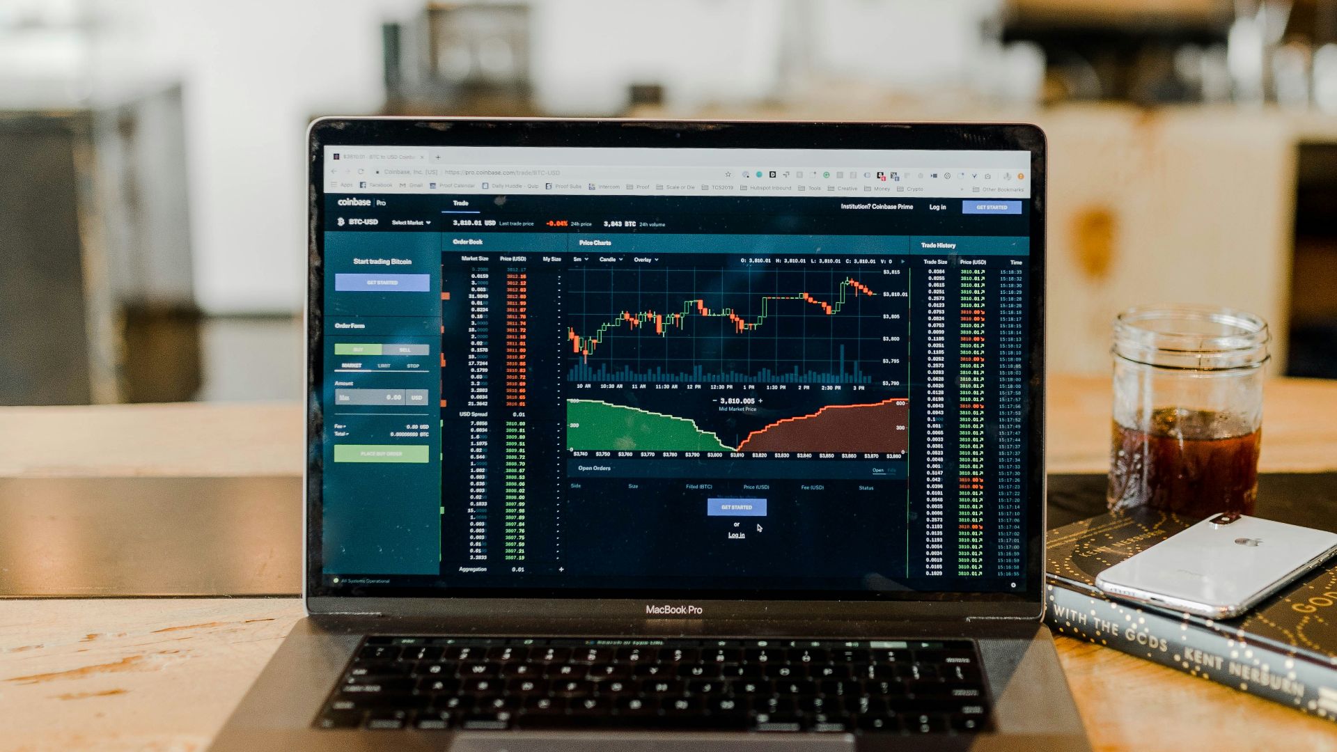 turned-on MacBook Pro