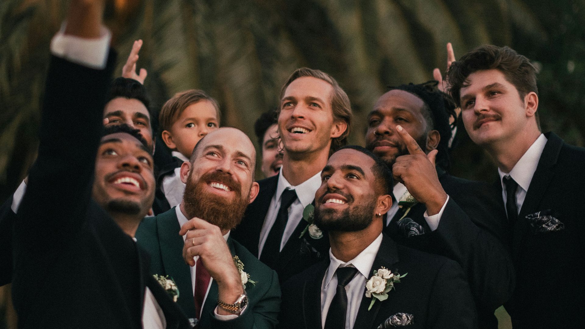 man in black suit jacket