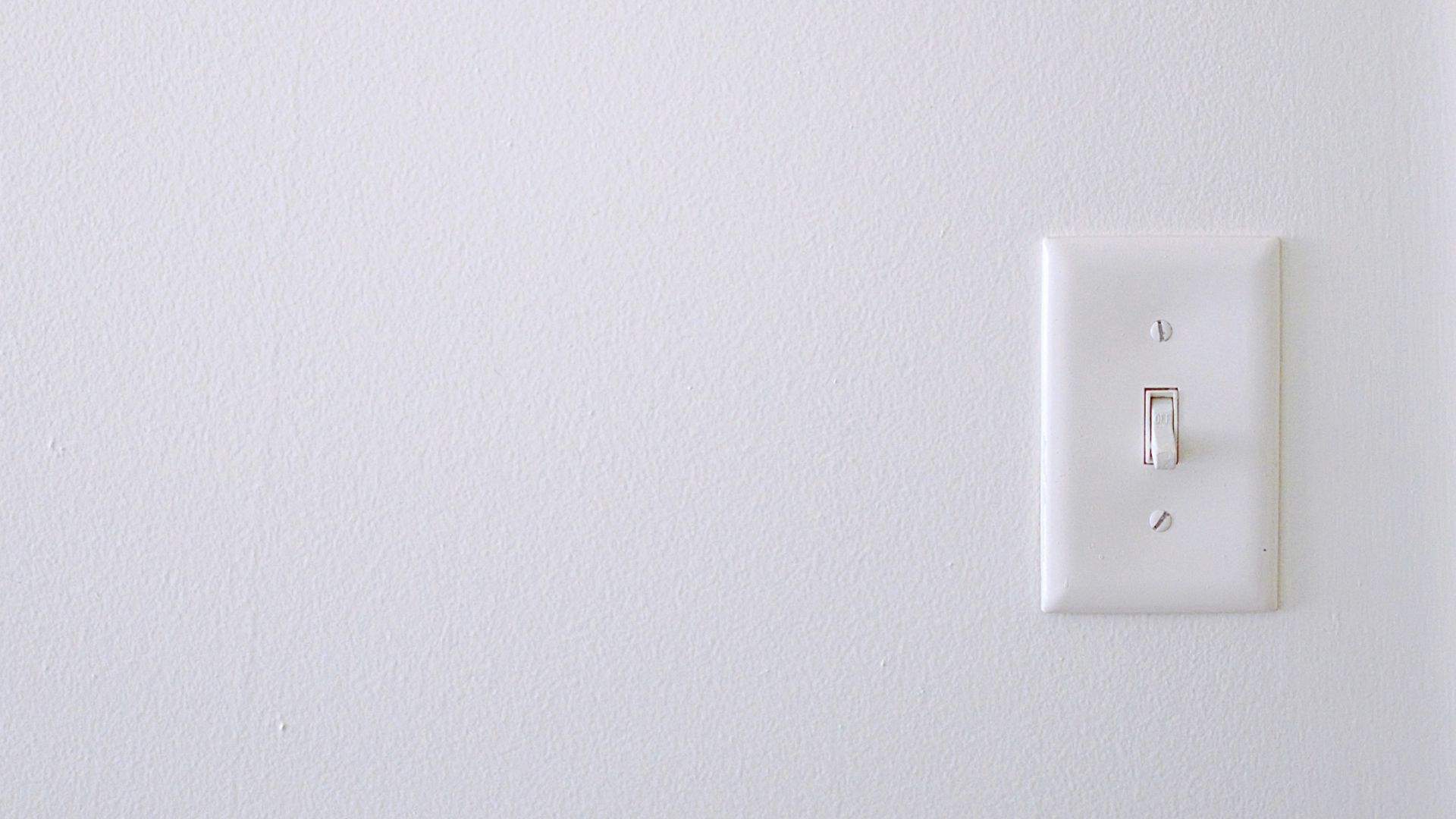white wall switch