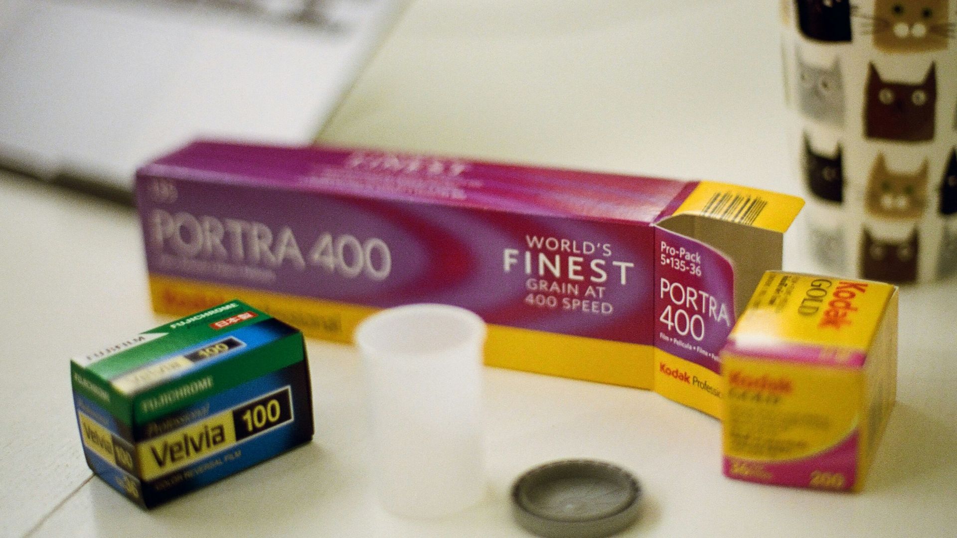 a group of products on a table