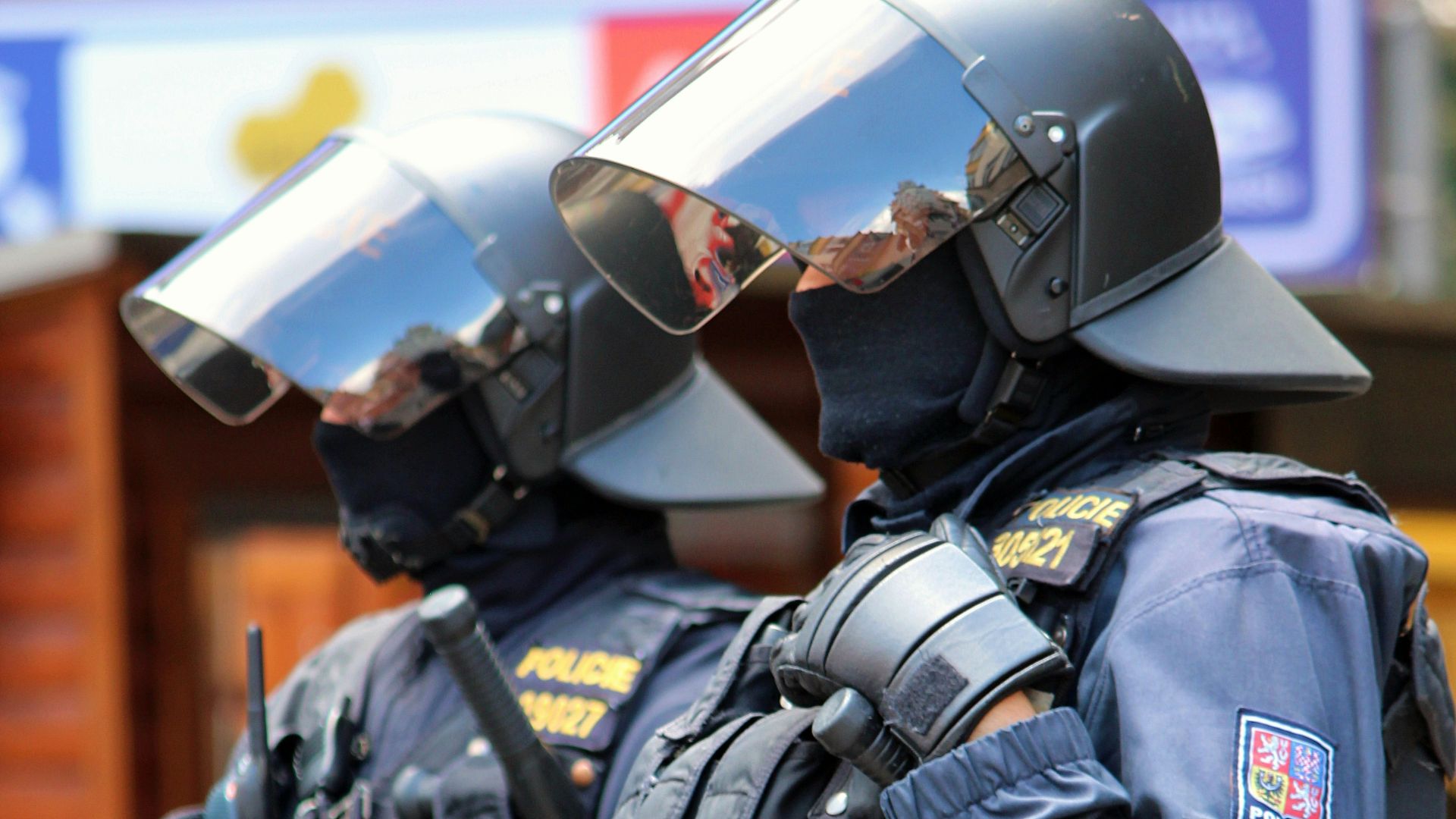 two police officers standing next to each other