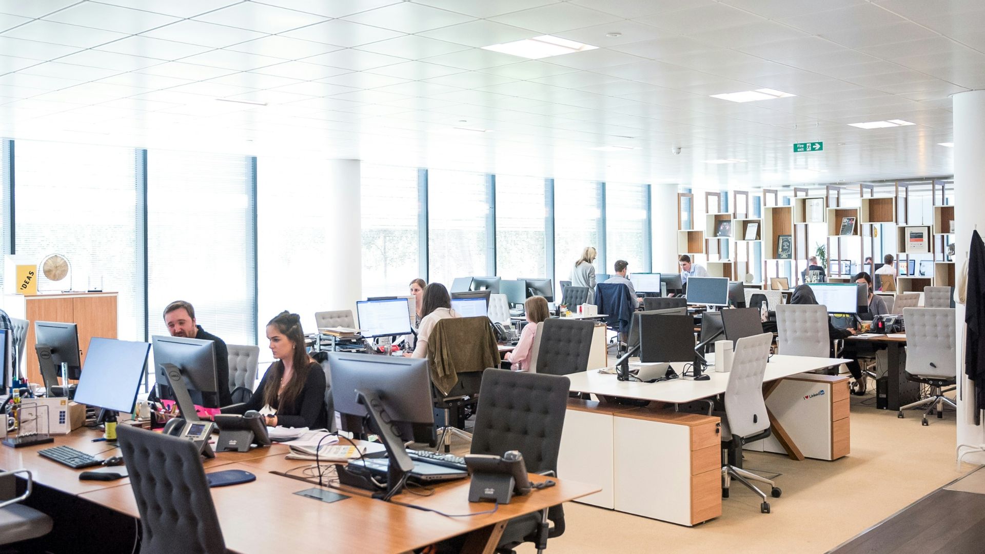 rectangular brown wooden table