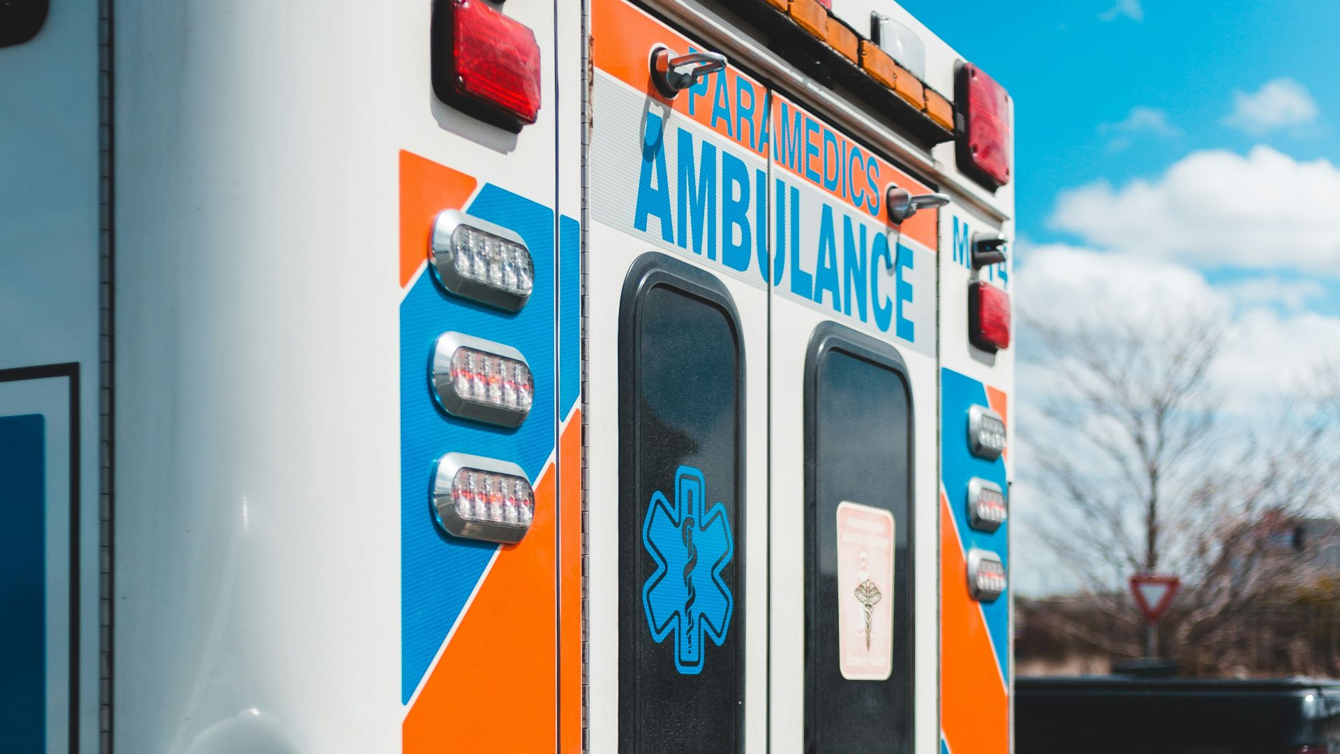 white red and blue van